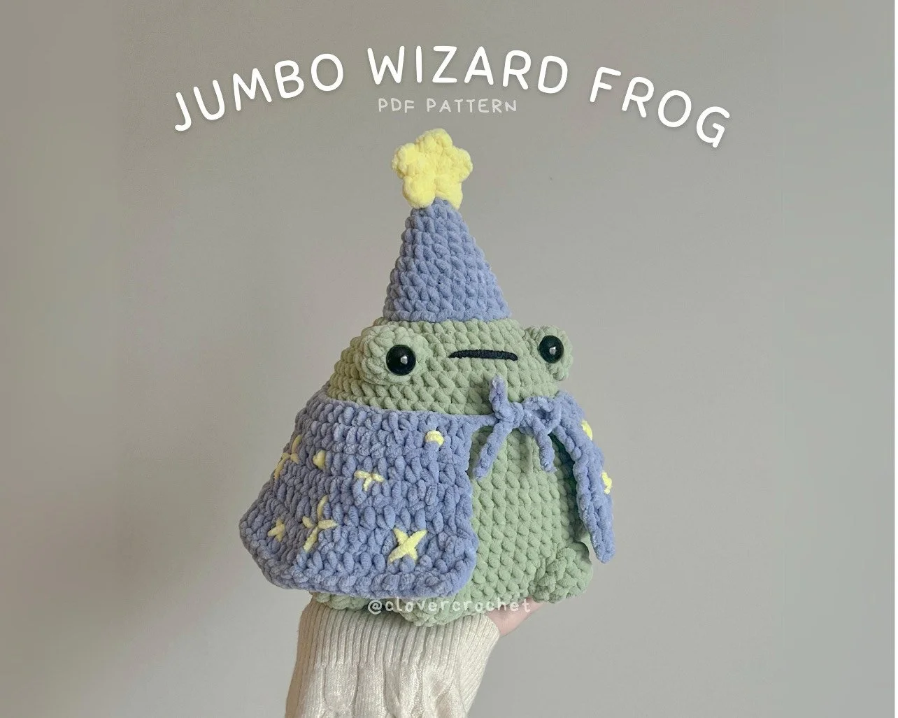 jumbo wizard frog crochet pattern