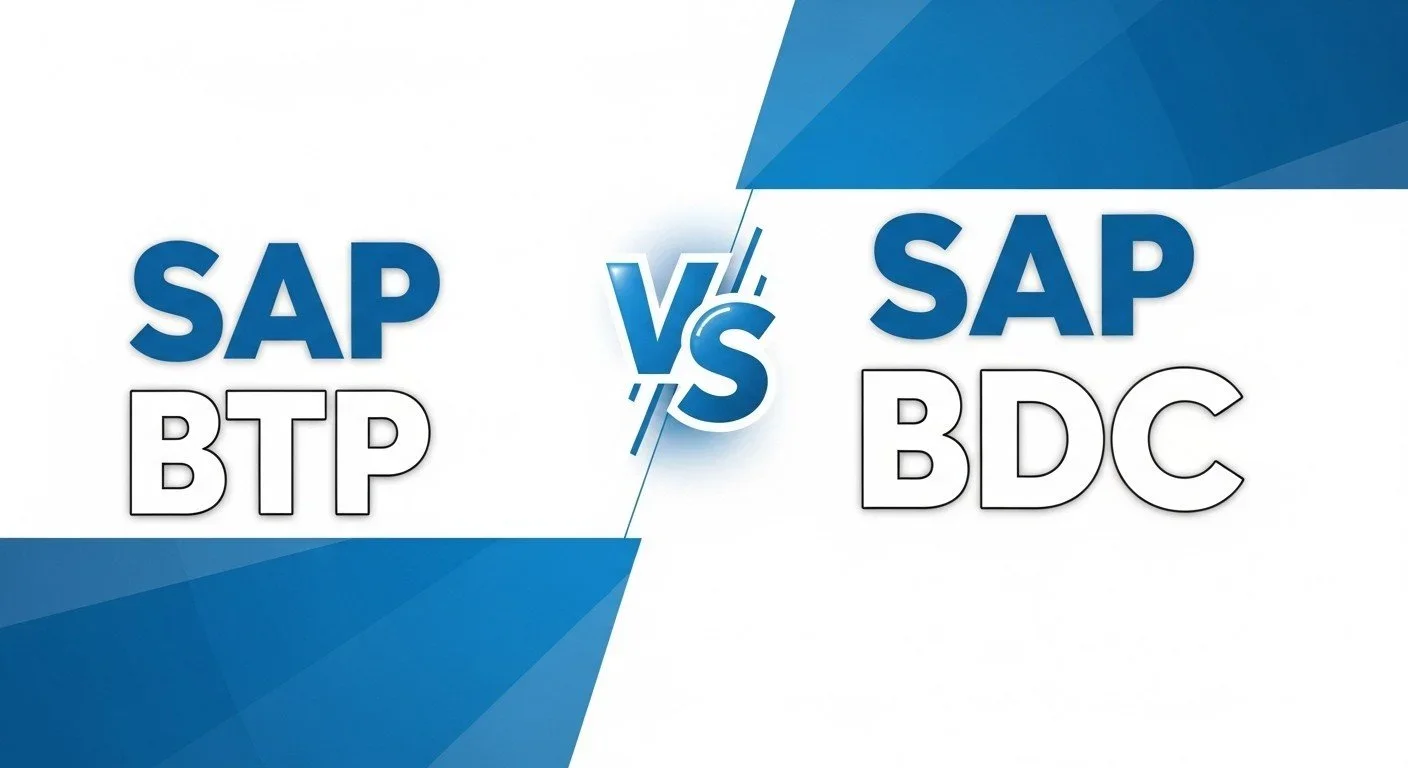 Beyond the Hype: Demystifying SAP BTP vs. SAP Business Data Cloud for Finance Leaders