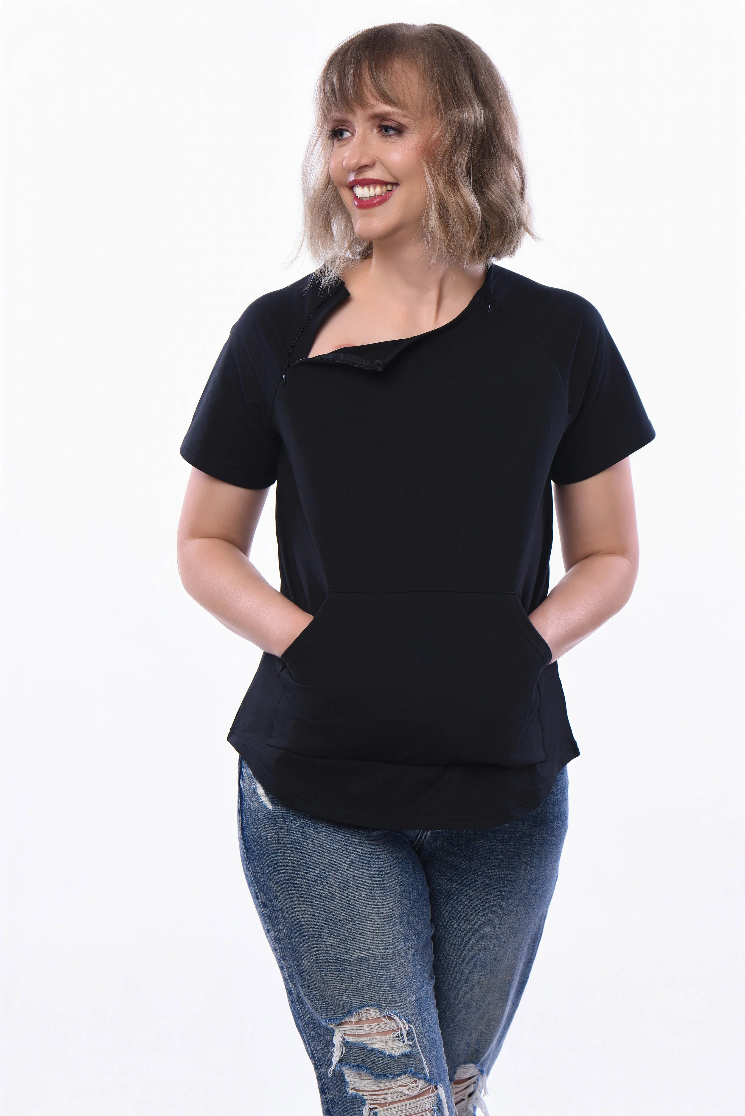 Chemo Port Access Top – Short Sleeve Treatment Shirt