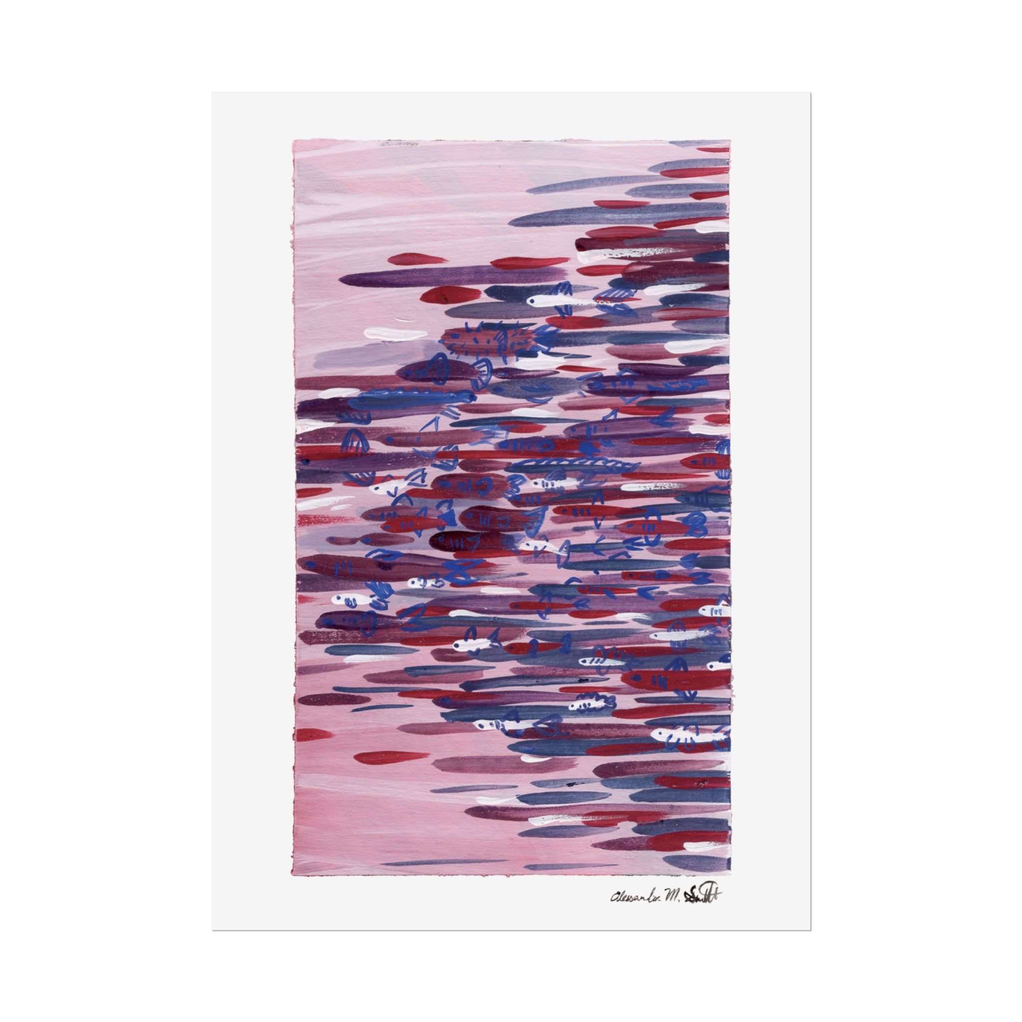 School — Rolled Art Print