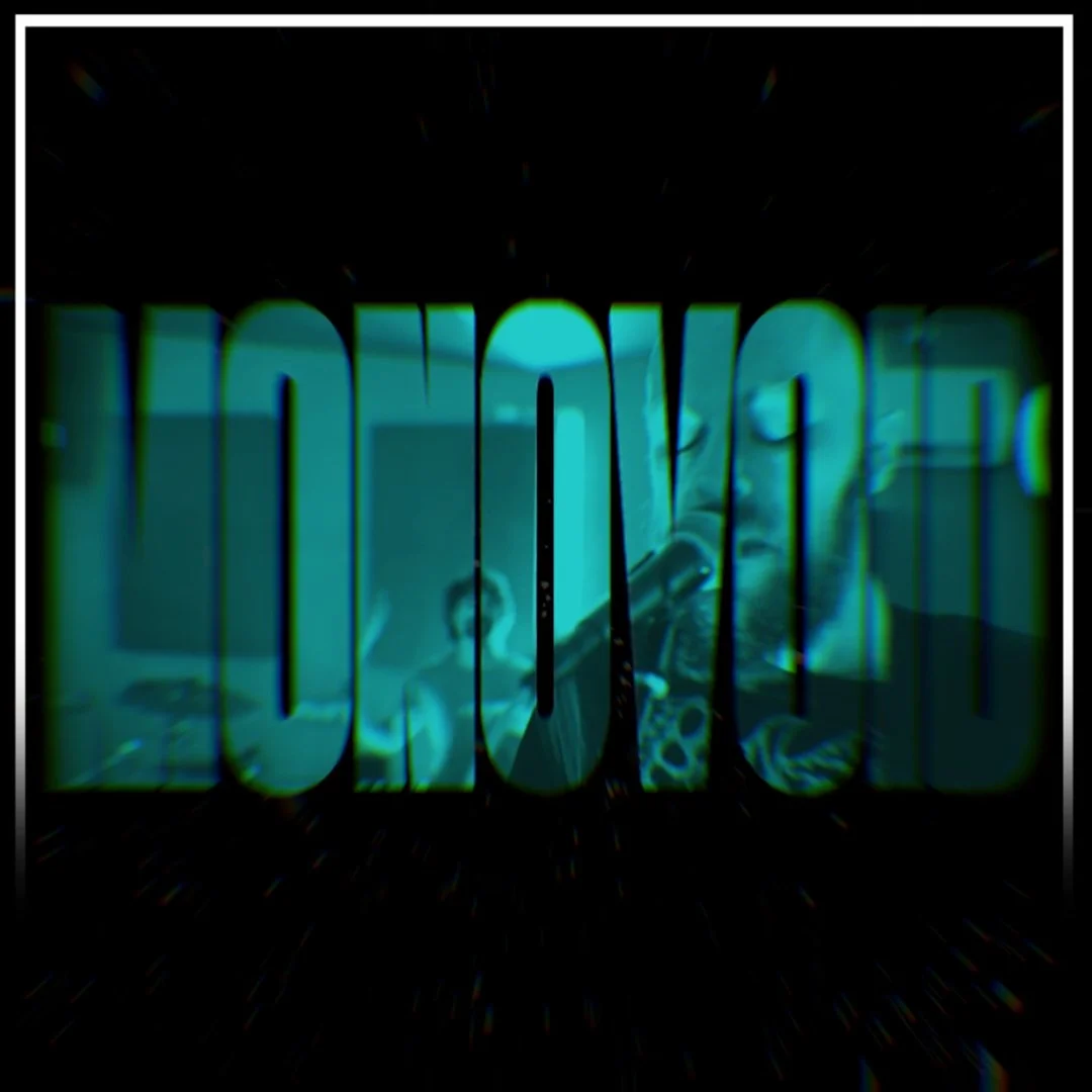 A digital glitch image with the word 'INNOVATION' in large, distorted letters, with a person in the background.