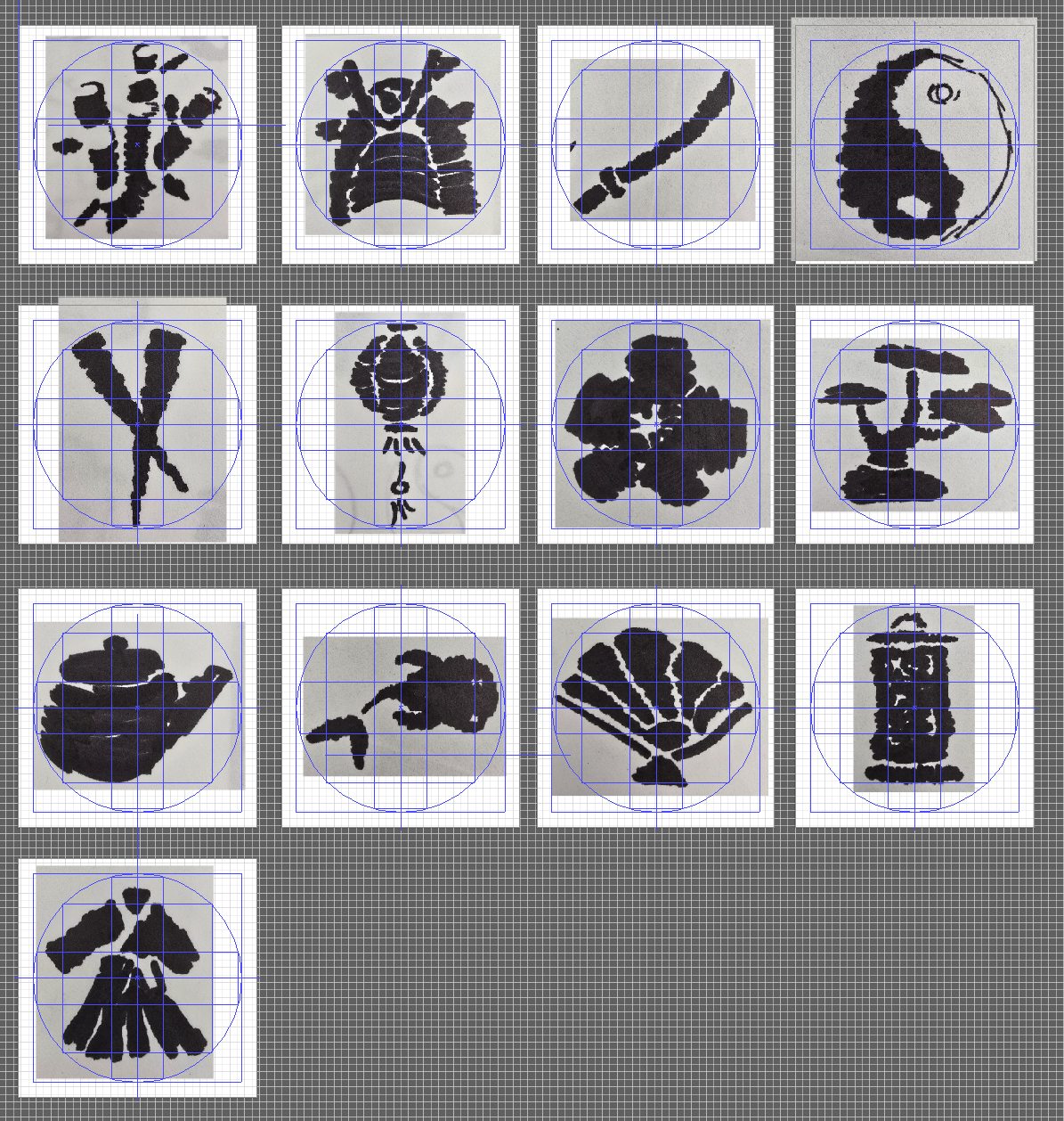 Drawn sketches moved to Illustrator