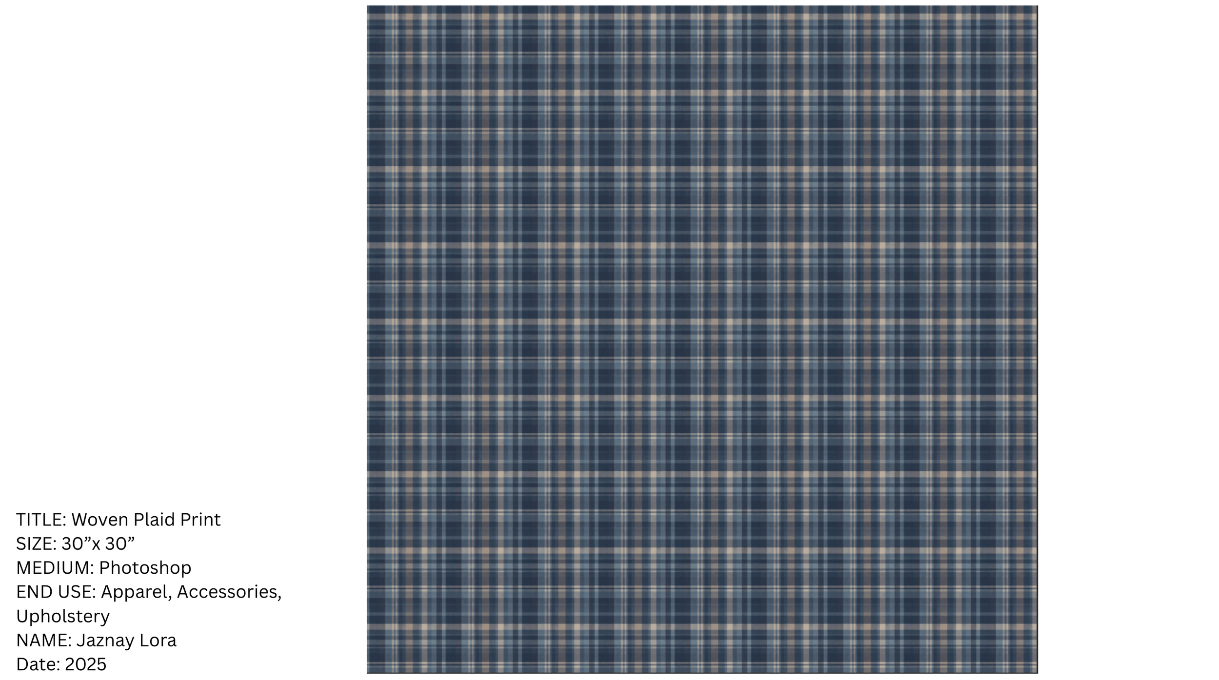 Repeated Woven Plaid Print
