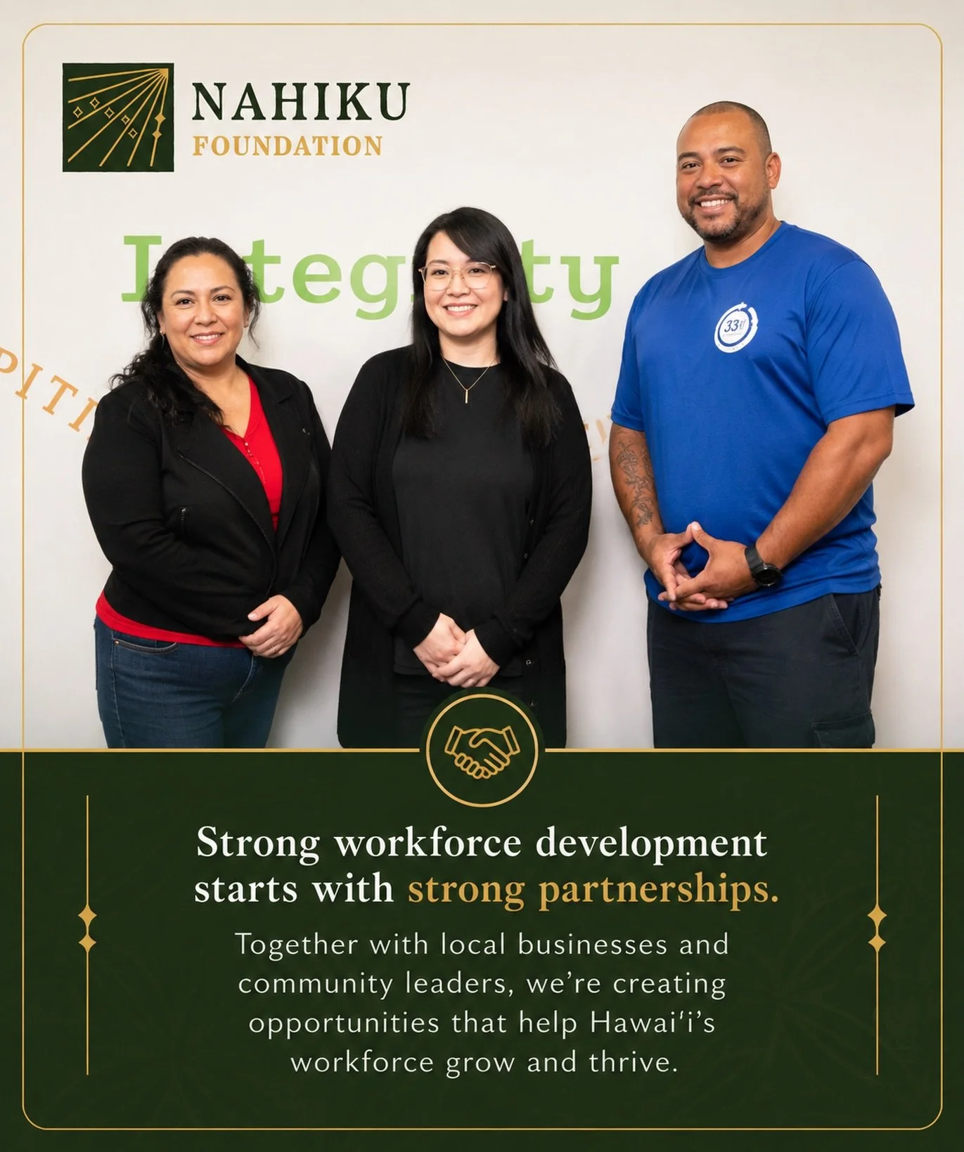 Real solutions happen when local businesses come together. By working collaboratively, we can build pathways to careers, strengthen our workforce, and support our communities.

#nahikufoundation #workforcedevelopment #mentorship #community #hawaii