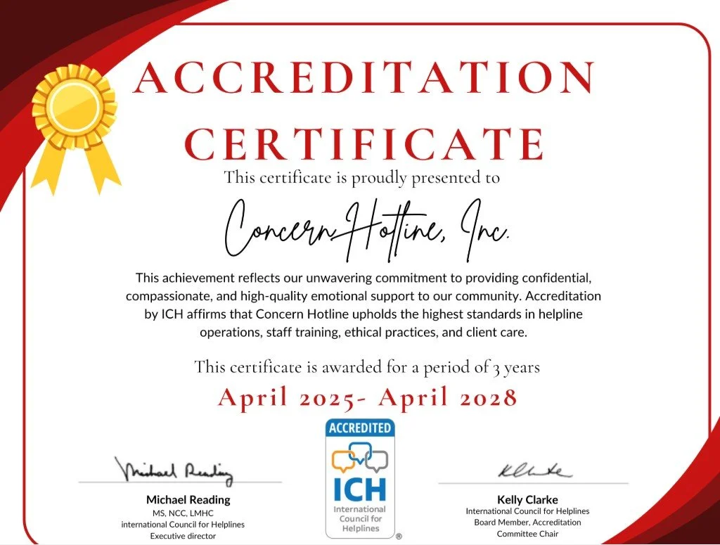 Concern Hotline Earns Prestigious International Accreditation