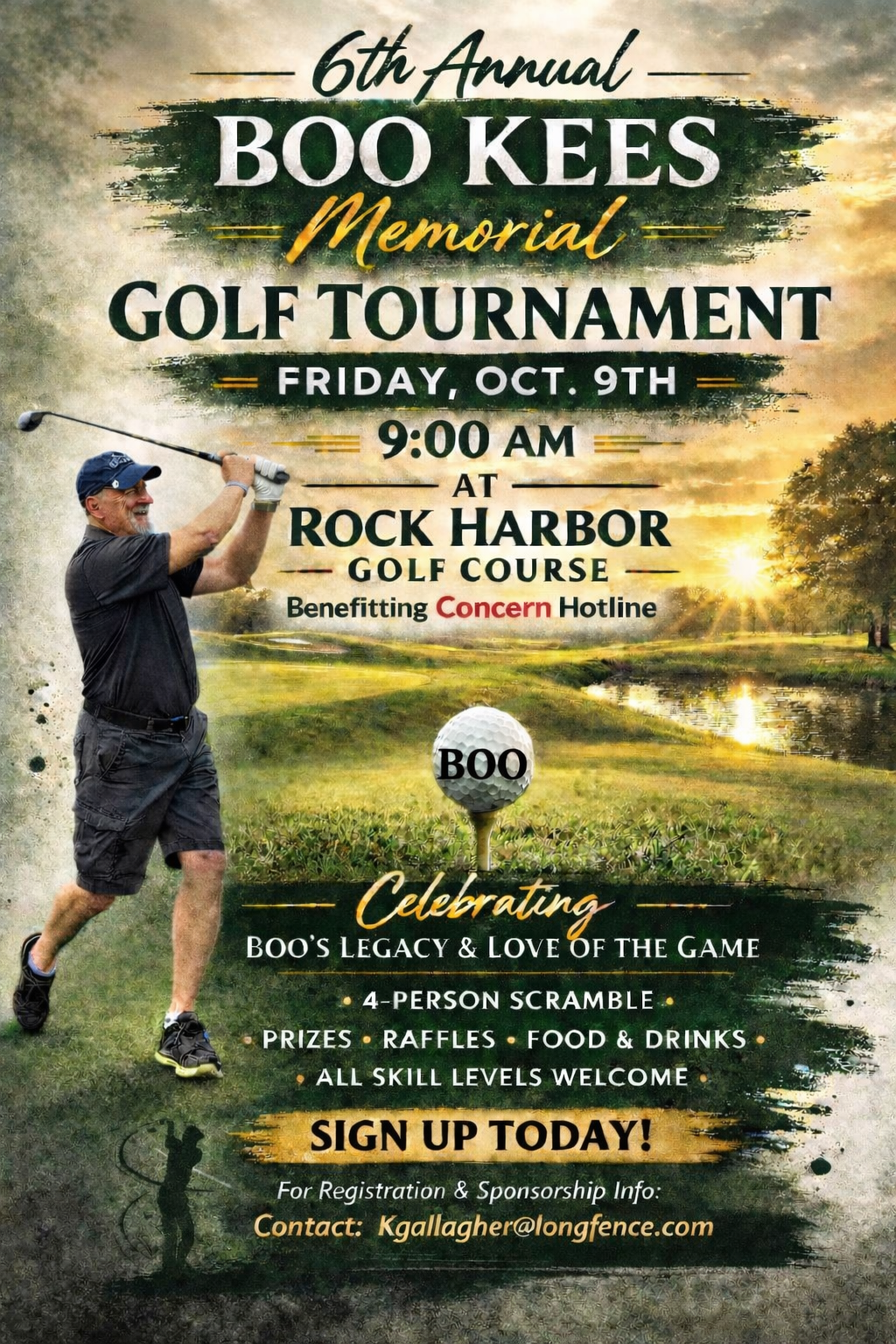 6th Annual Boo Kees Memorial Golf Tournament