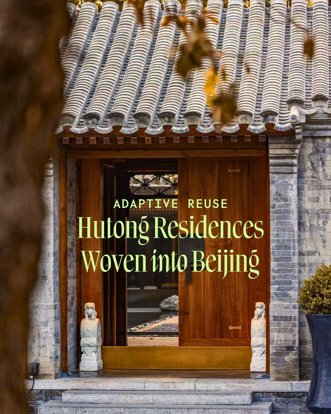 Mandarin Oriental Qianmen (@mo_qianmen) opened in 2024 as the newest incarnation of a historic neighborhood. Rather than starting from scratch, Hong Kong studio Cheng Chung Design (@ccd_chengchungdesign) spent over eight years restoring 42 traditiona