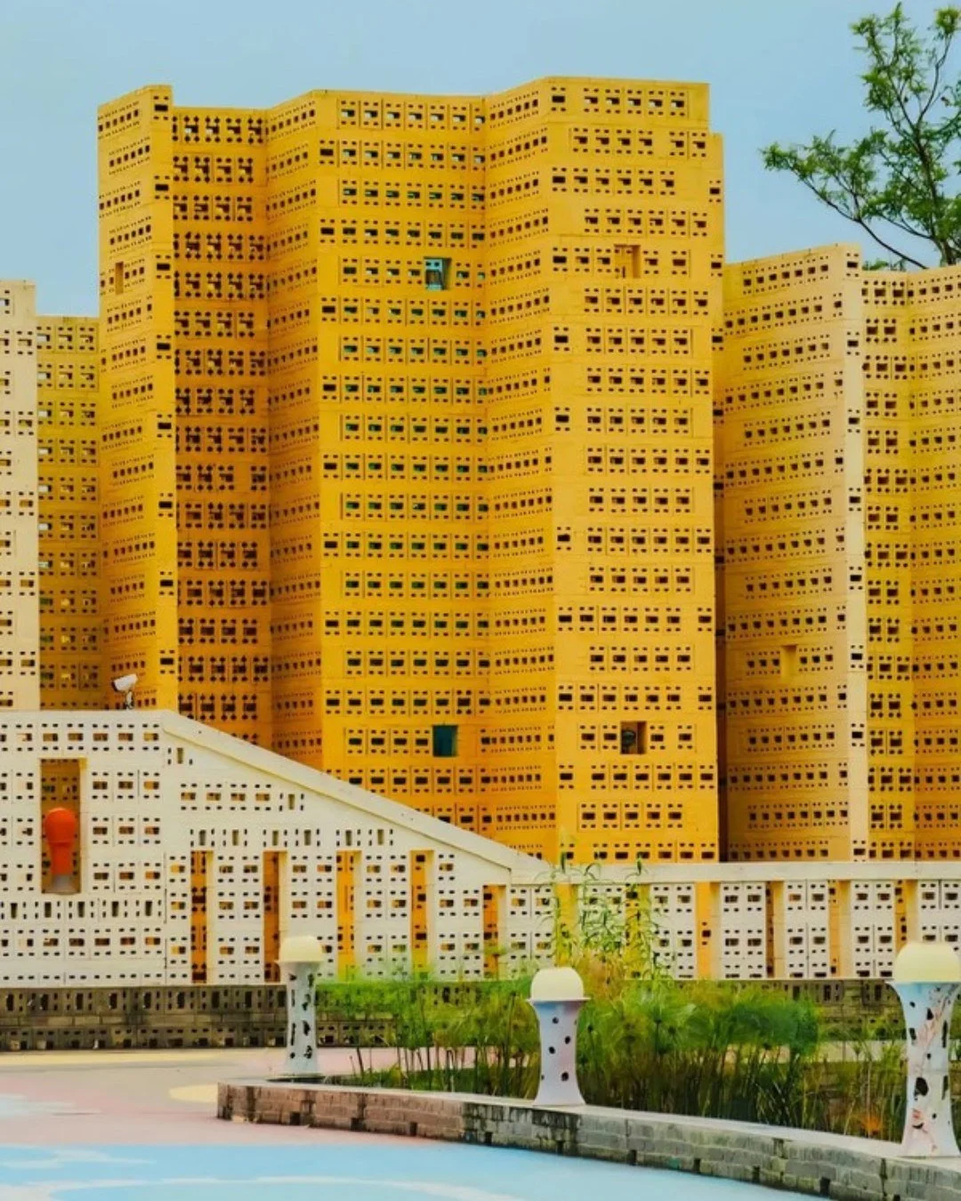 Built on the site of an abandoned brick kiln outside Jianshui, Yunnan, Ant Workshop is the creation of Chinese artist Luo Xu. This sprawling architectural art park is constructed entirely from locally made hollow bricks, fired from Jianshui's distinc