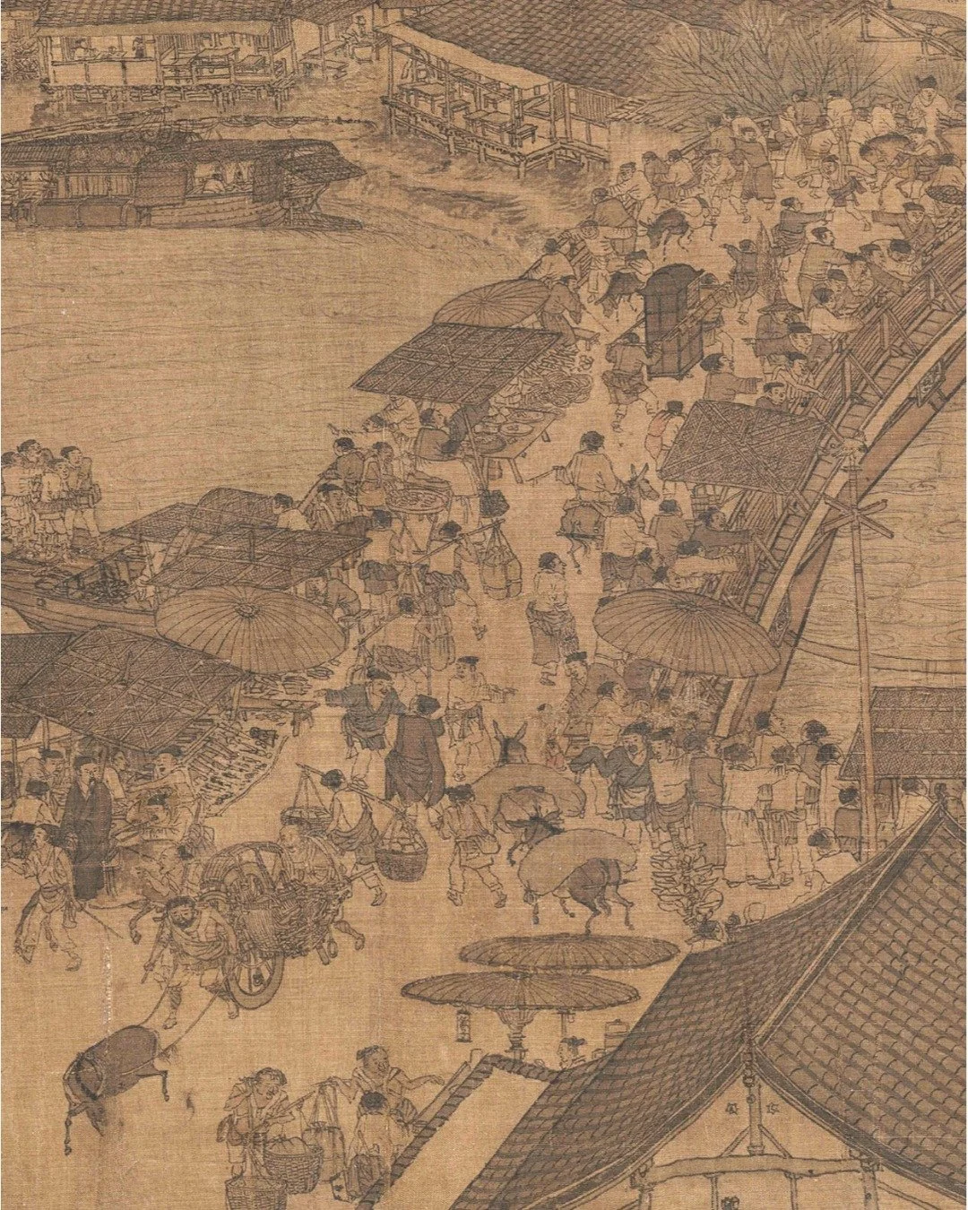 Often called China&rsquo;s Mona Lisa, Along the River During the Qingming Festival 清明上河圖 is one of the most celebrated paintings in Chinese history. Created during the Northern Song dynasty by Zhang Zeduan 張擇端, the handscroll captures an entire city 
