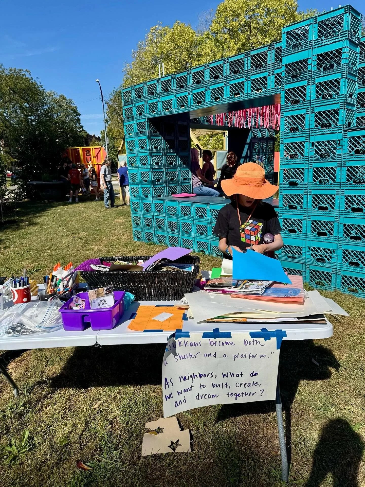 &ldquo;Sukkahs become both a shelter and a platform &mdash; an open invitation for neighbors to build, create, and dream together.&rdquo;

✨ 🎉Thank you @couldbearchitecture and @lawndalepopupspot and many many others for the visioning, relationships