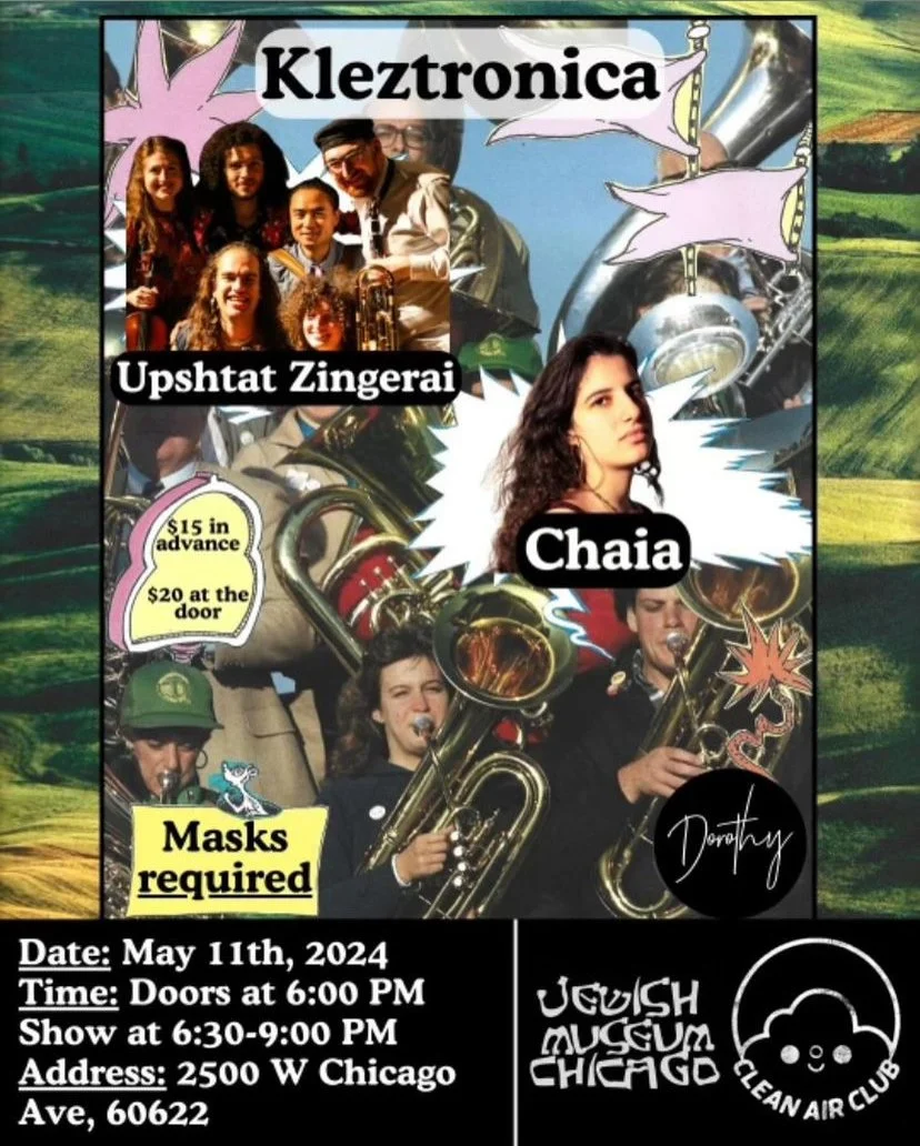 Kleztronica fundraiser with Upshtat Zingerai and Chaia