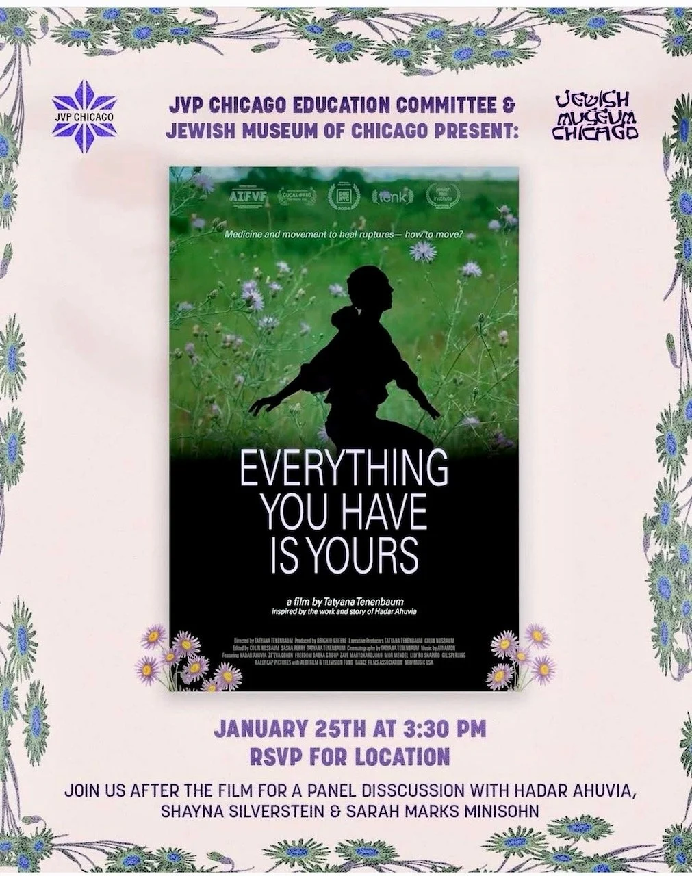 Film Screening: Everything You Have Is Yours with JVP