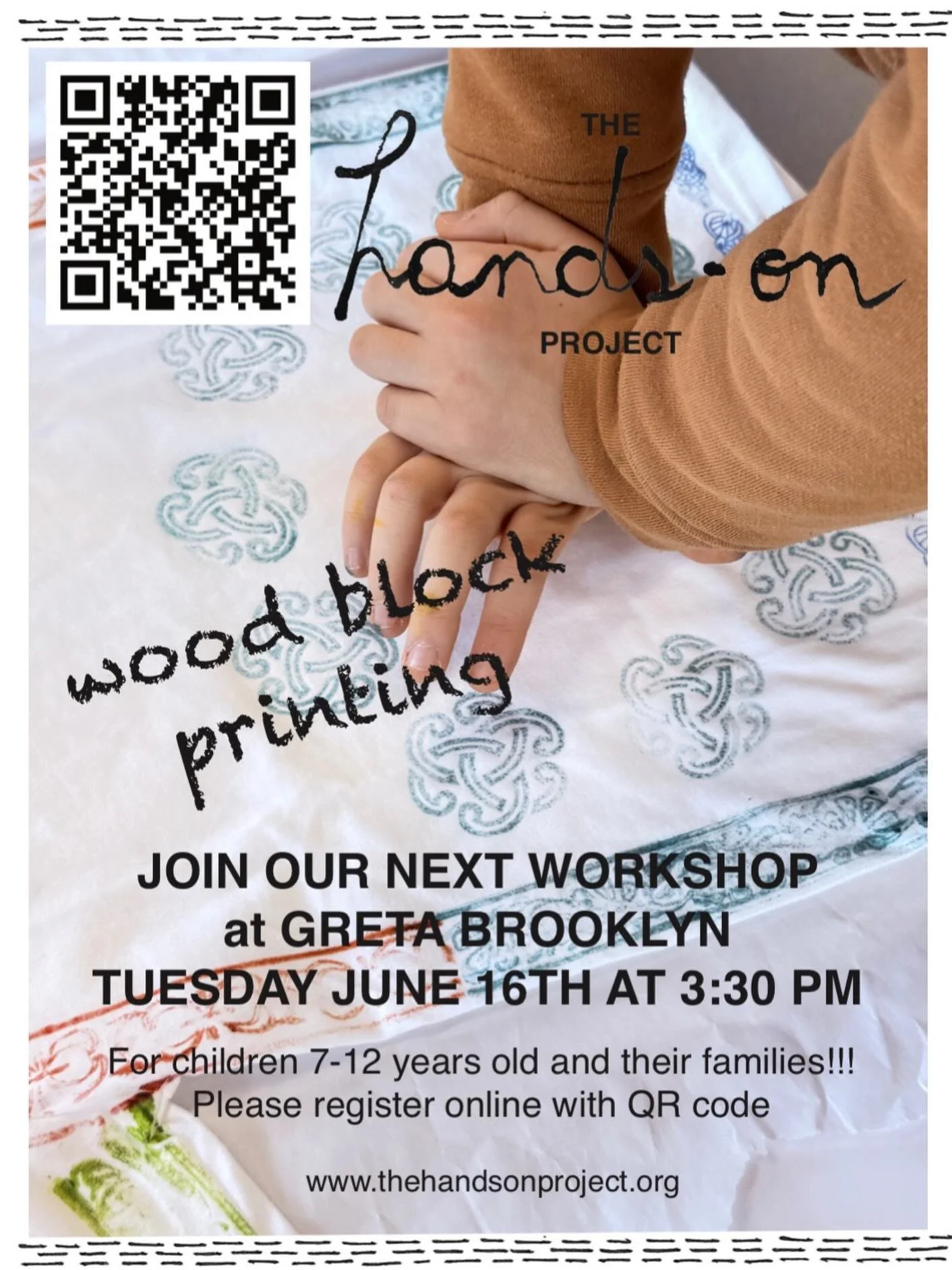 Hello Greenpointers and beyond!
Spots available for next workshop!!
Reserve from link in bio or QR code

#handson
#kids
#workshop
#fundraising