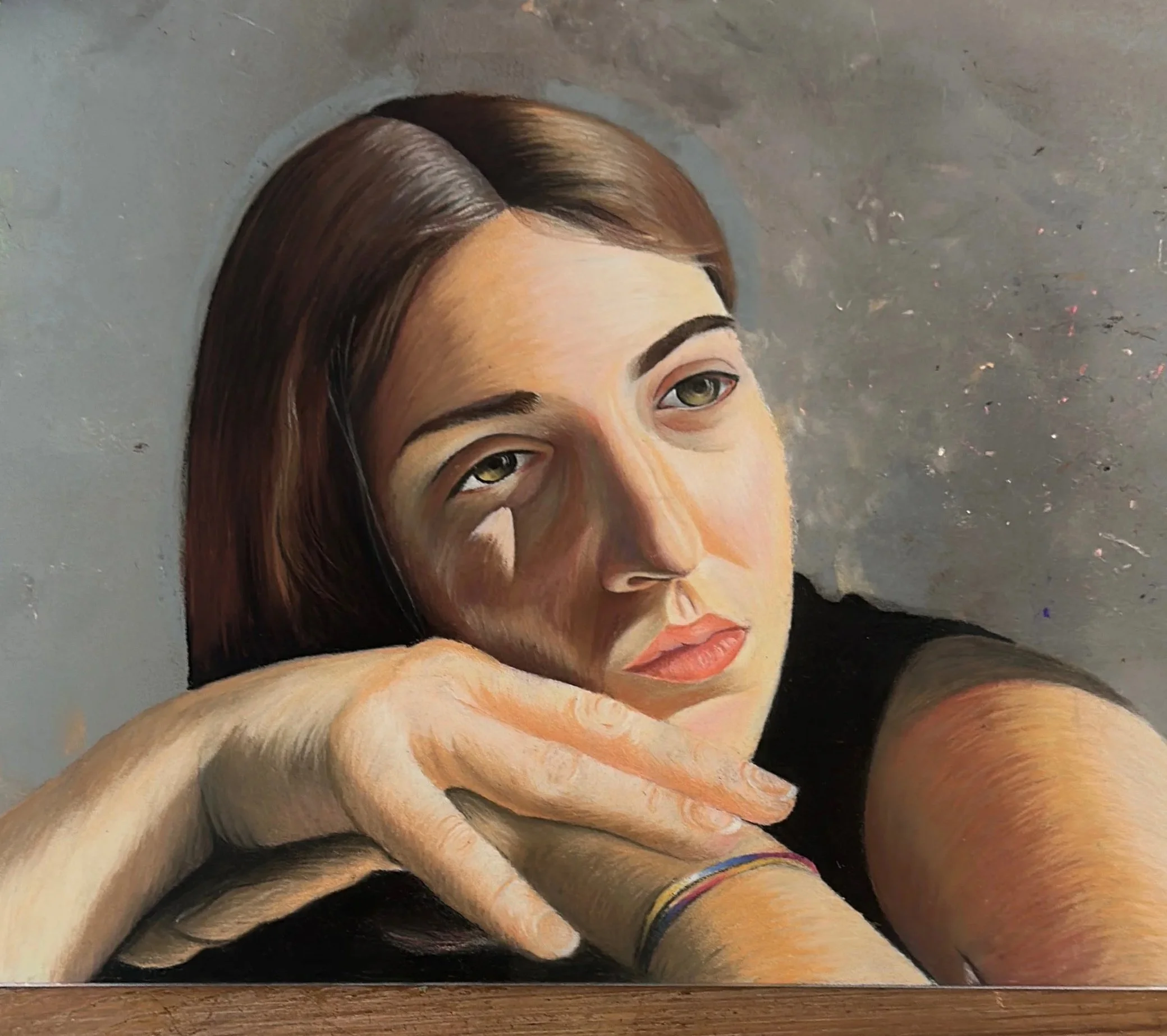 Oil Pastel Portrait from successful BFA college fine arts portfolio application