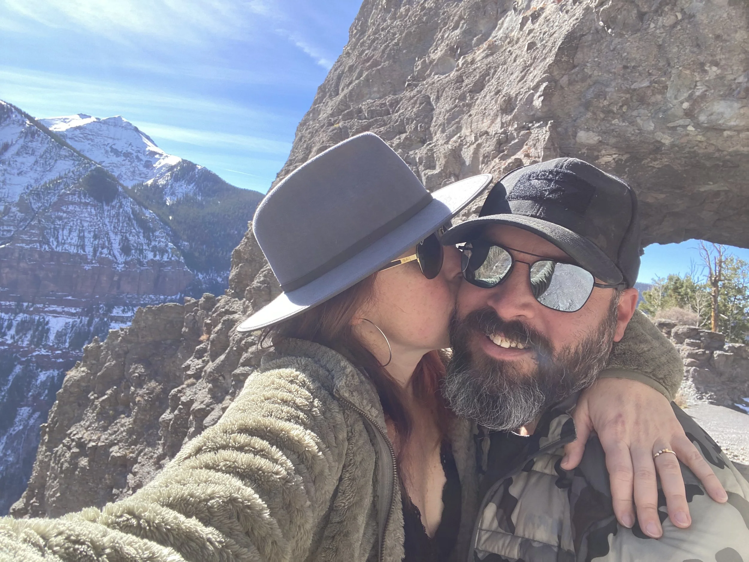 Erik's birthday at Bridal Veil Falls, Telluride, CO, November 2023