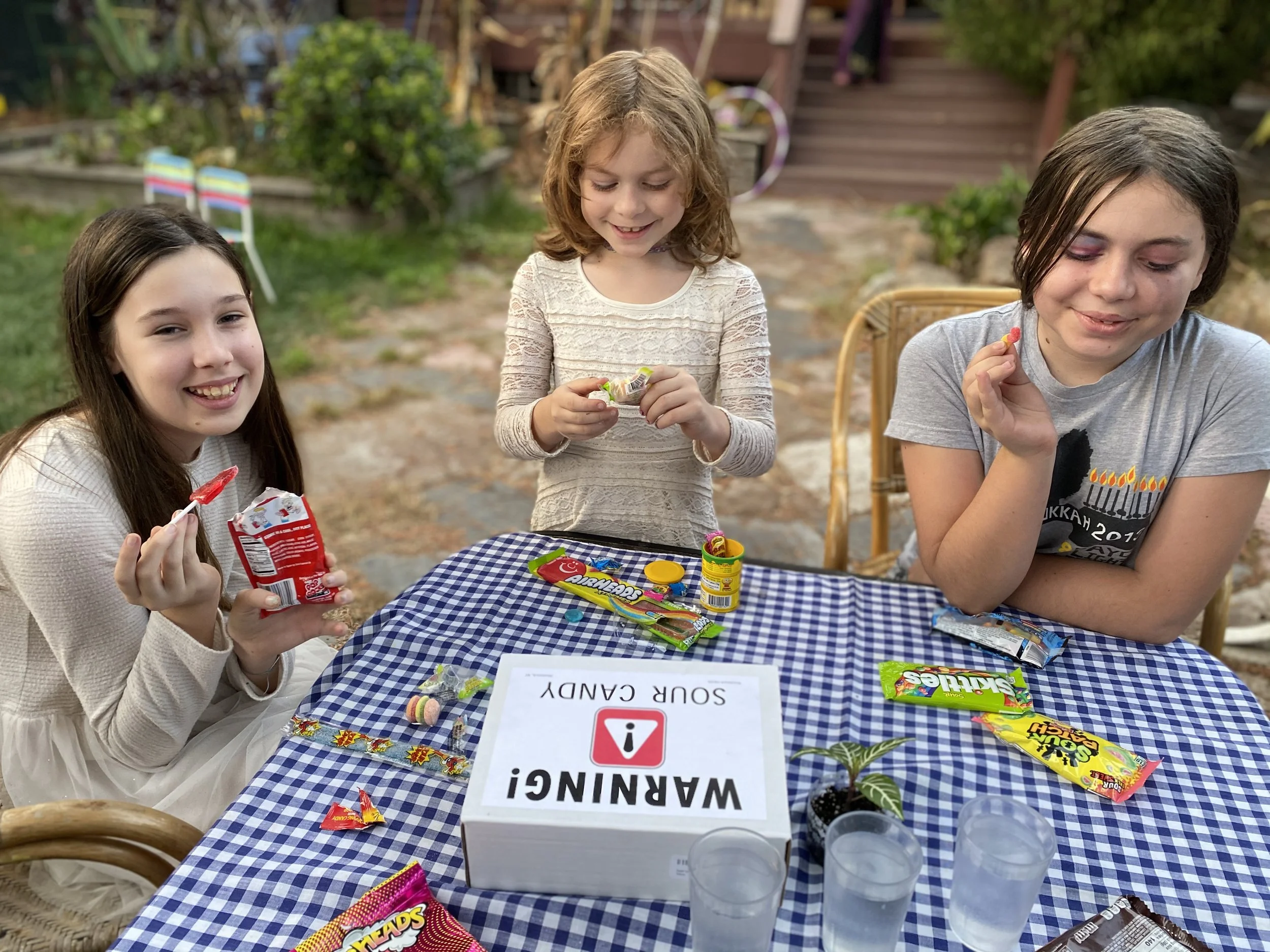 Sour candy party in honor of Erik & Pixel's birthdays, November 2020