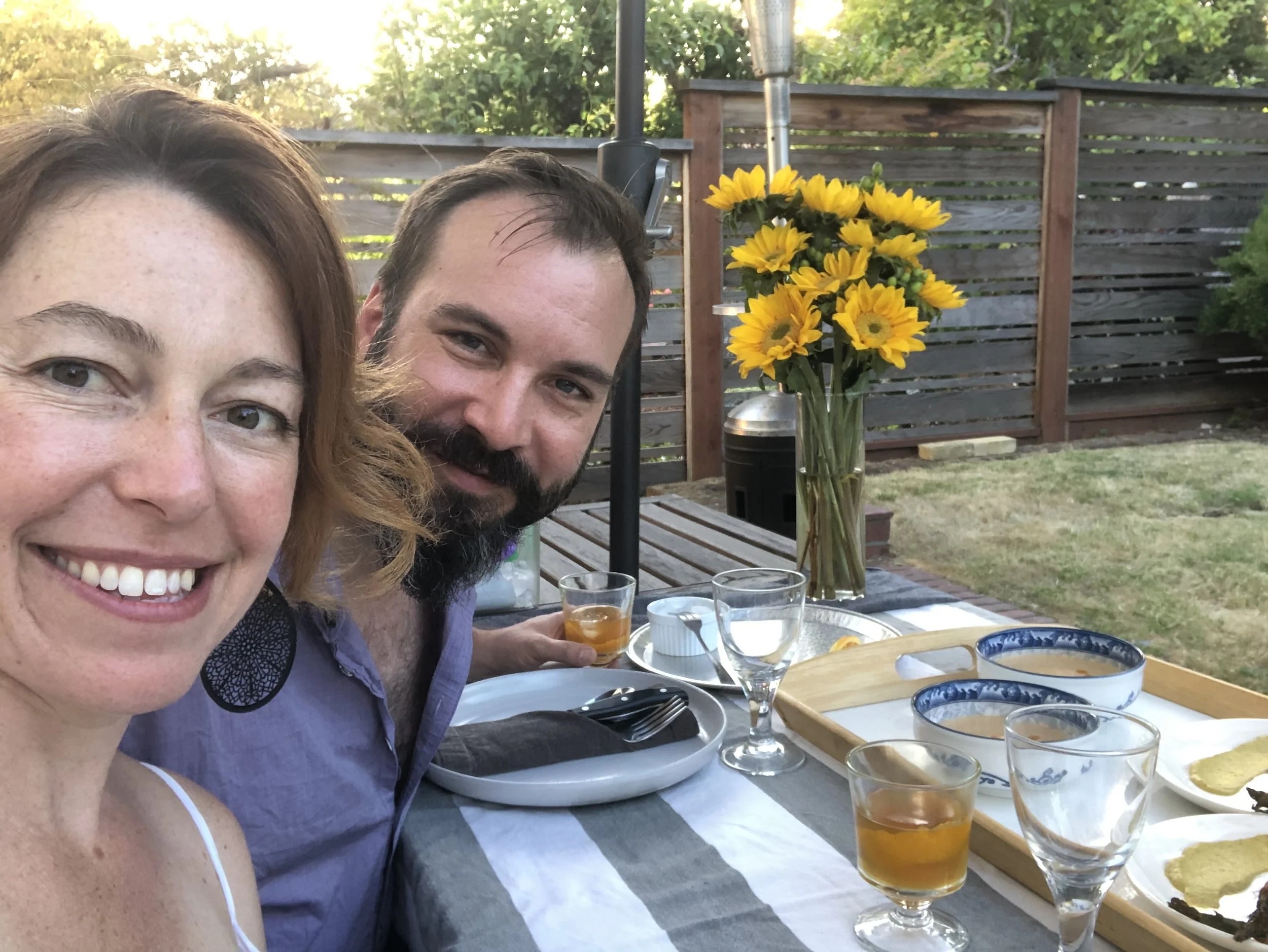 Pandemic dinner date @ Chabot house, May 2020