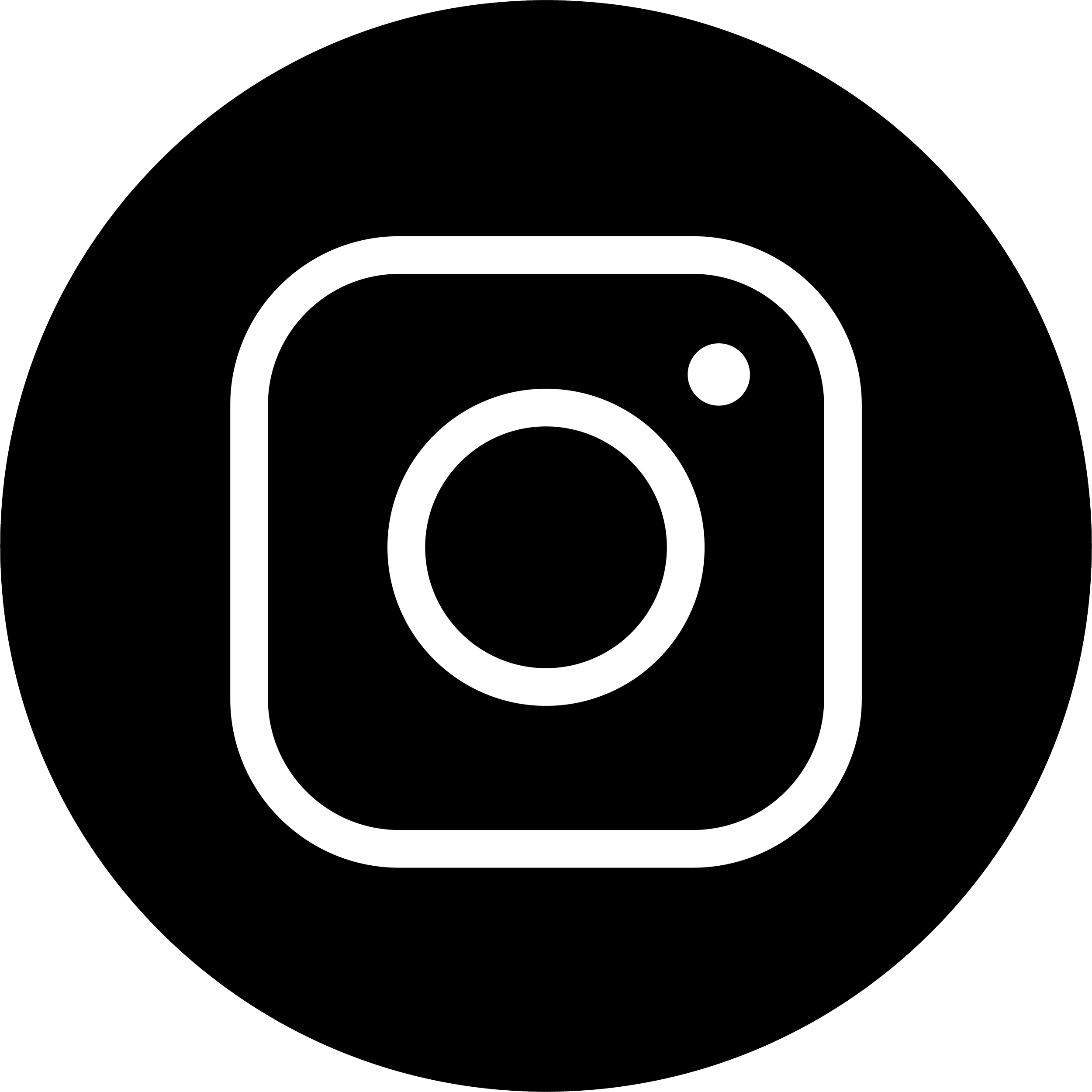 Instagram logo icon in black and white.