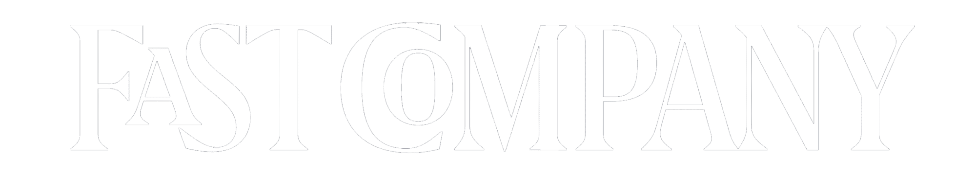 Black background with the word 'FAST' in large white letters and 'COMPANY' in smaller letters underneath.