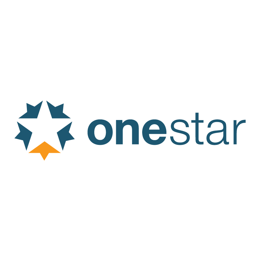 Onestar logo with a star and arrow symbol next to the company name