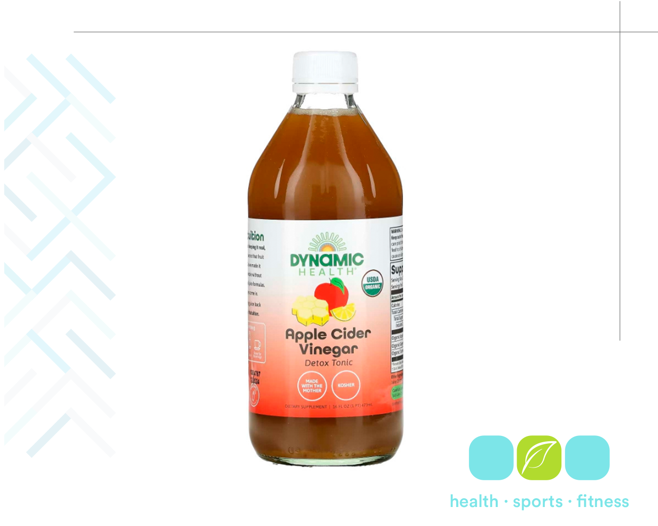 Q 335.00 Apple Cider Vinegar 16oz-31, Desintoxicar el organismo, optimizar la función digestiva y apoyar el control de peso. 