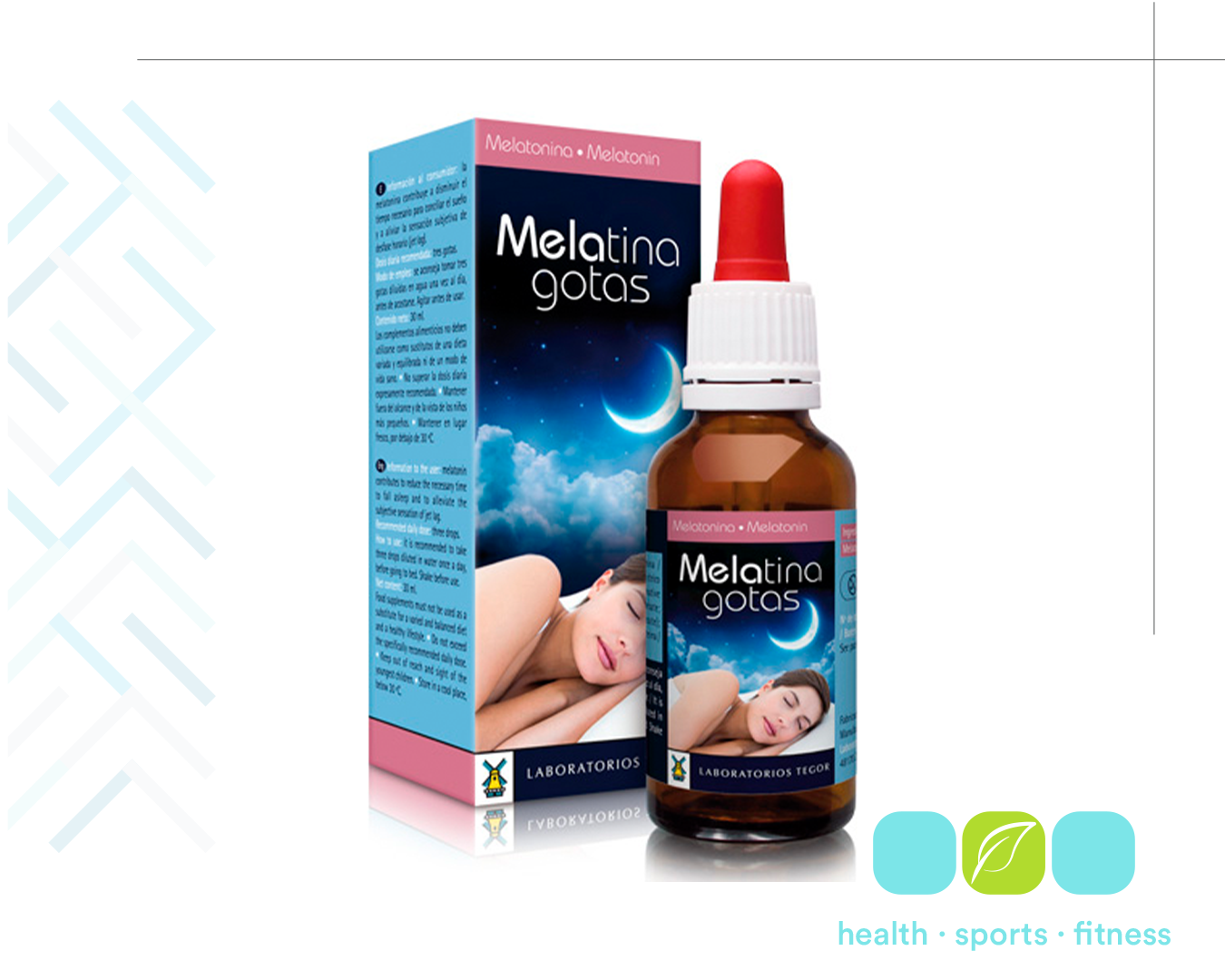 Q 177.00 Melatina gotas 10.53mg - 30ml Trata el insomnio y regula los ciclos de sueño.
