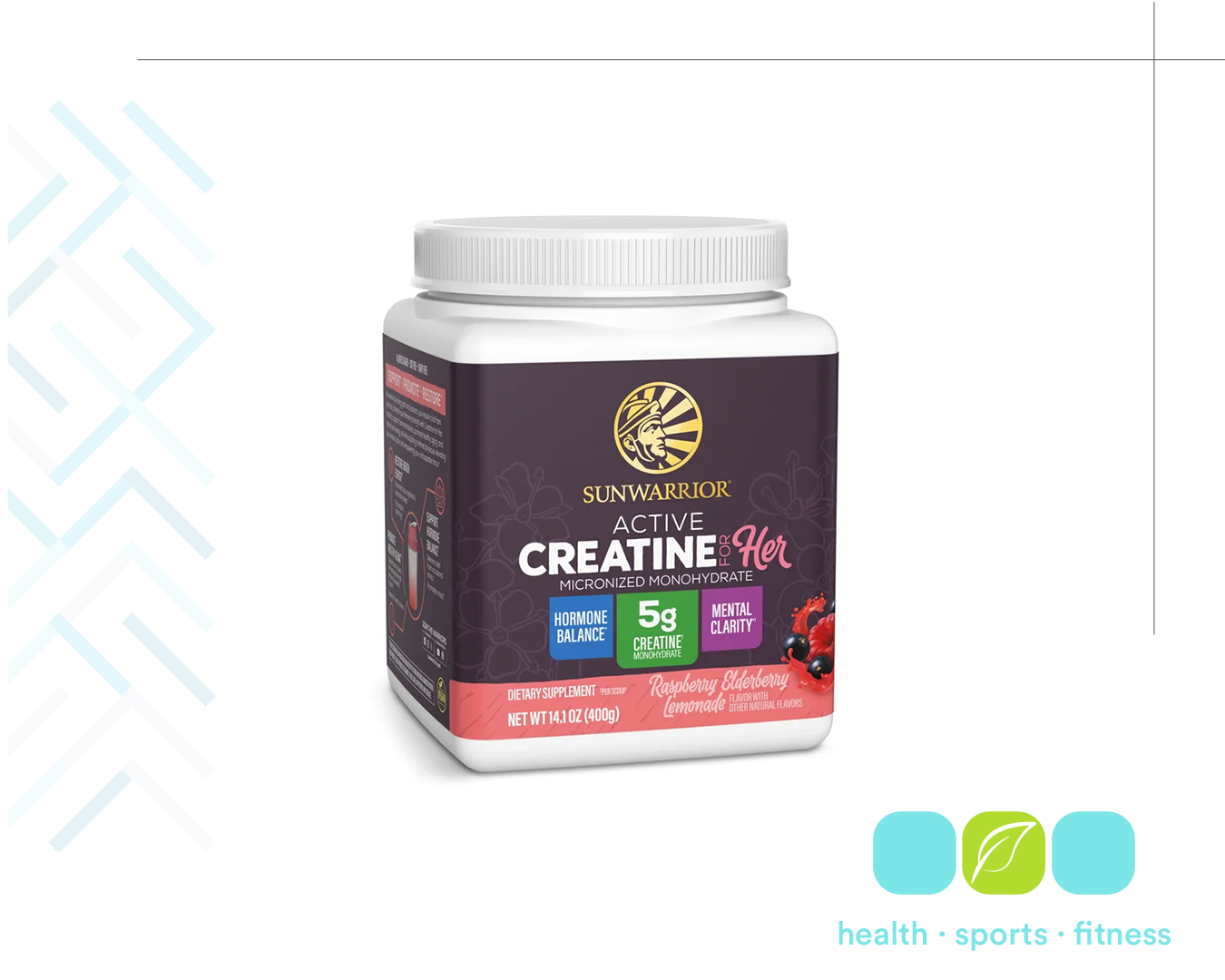Q 452.00 Sunwarior Creatina for Her 50porc, Aumentar la fuerza, la resistencia y tonificar los músculos en mujeres. 
