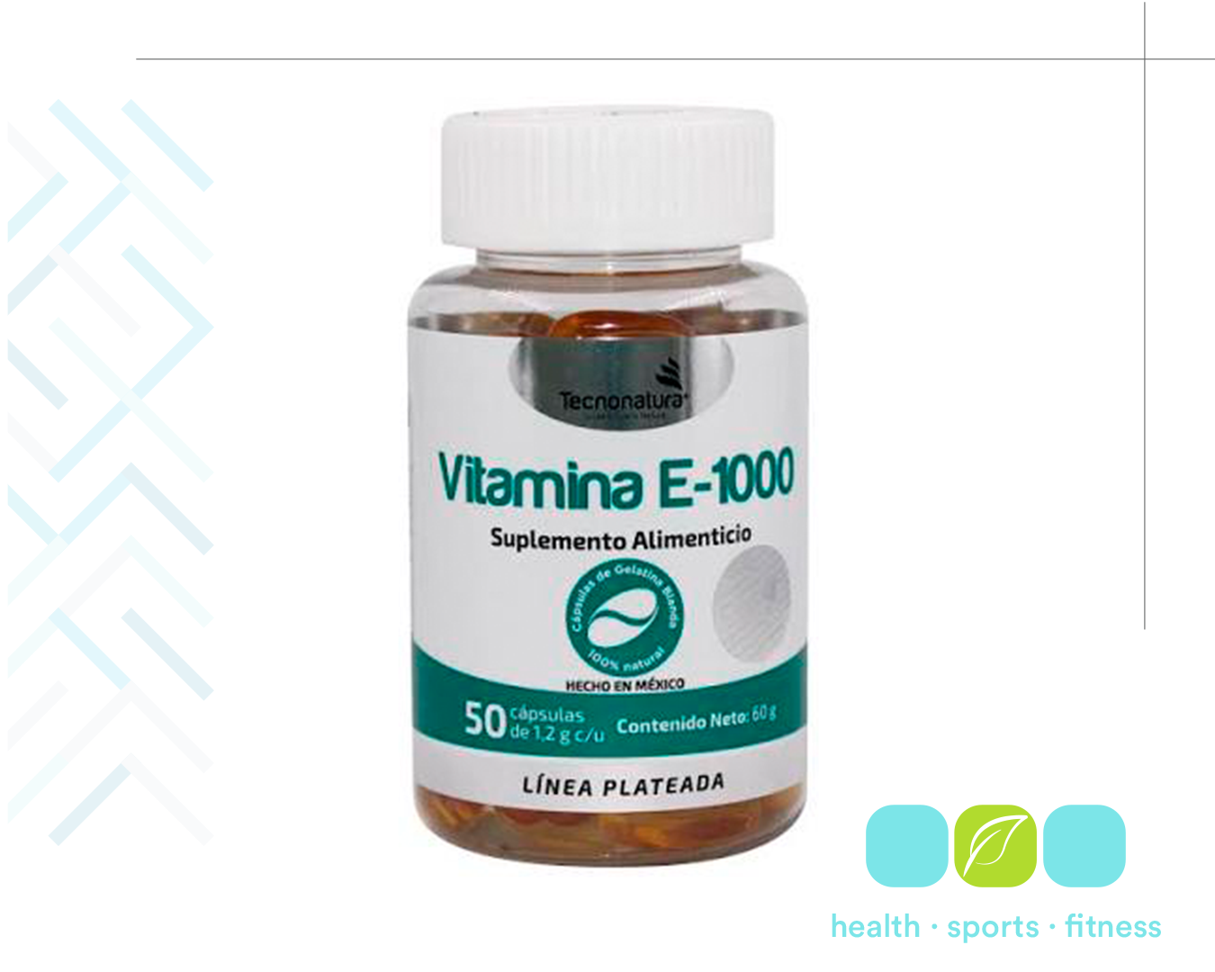Q 237.00 Vitamina E  50 cáps Potente antioxidante para proteger la piel y las células. 