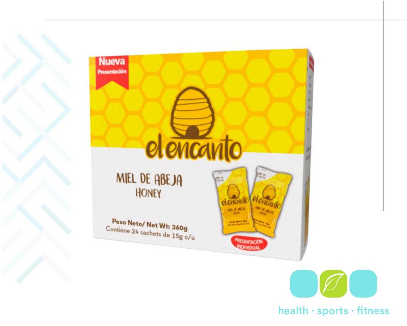 Q 57.00 Mielitas 24 sachets, Endulzante y energizante práctico de miel de abeja natural en sobres individuales. 
