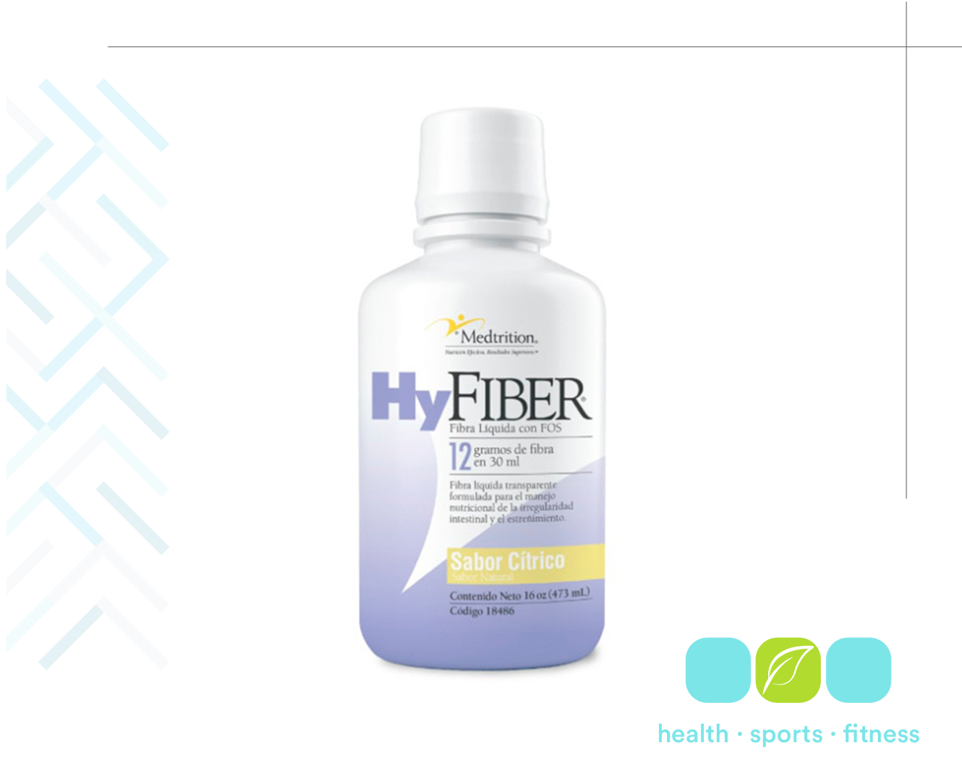 Q 367.00 Hyfiber 16 oz. Fibra líquida concentrada para aliviar el estreñimiento de forma suave. 