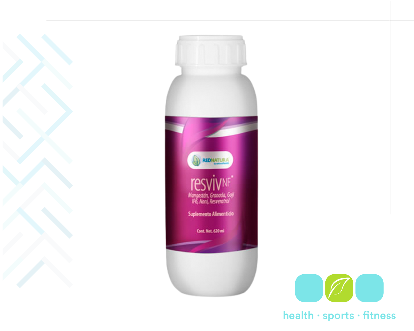 Q 427.00 Resviv 620ml - 20 porc. Un potente antioxidante y revitalizante celular. 
