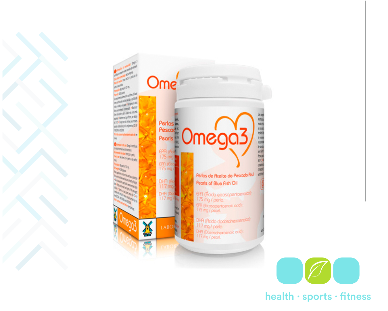 Q 210.00 Omega 3 +Vit E 60 caps (TEGOR). Protege la salud cardiovascular, cerebral y ocular. 