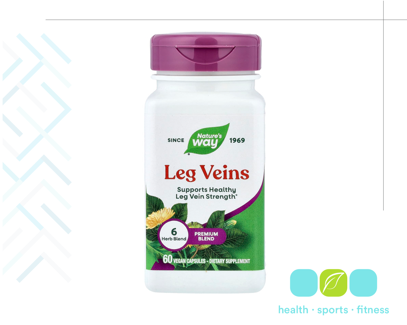 Q 262.00 Leg Veins  60 caps, Mejora la circulación sanguínea en las piernas. 