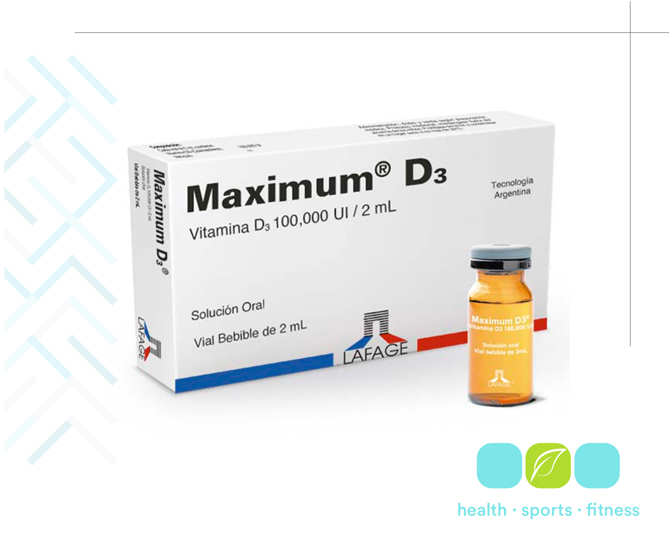 Q 425.00 Maximun D3 1 vial. Corregir de forma rápida y potente la deficiencia severa de vitamina D3. 