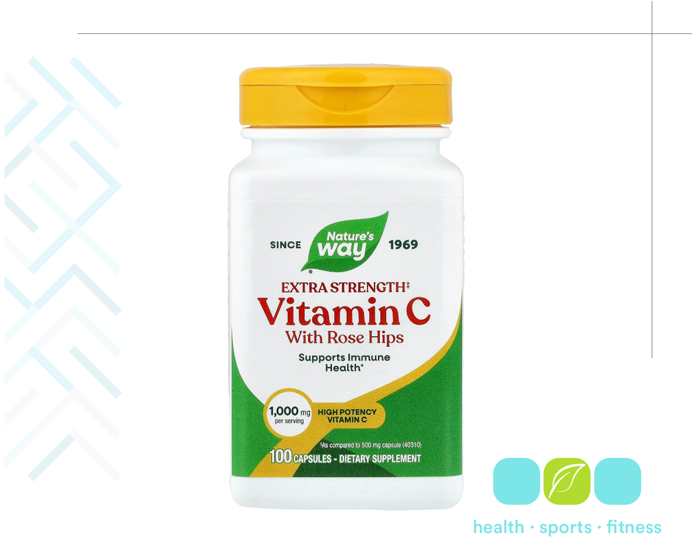 Q 224.00 Vitamina C 100 caps. Fortalecer las defensas y actuar como antioxidante. 