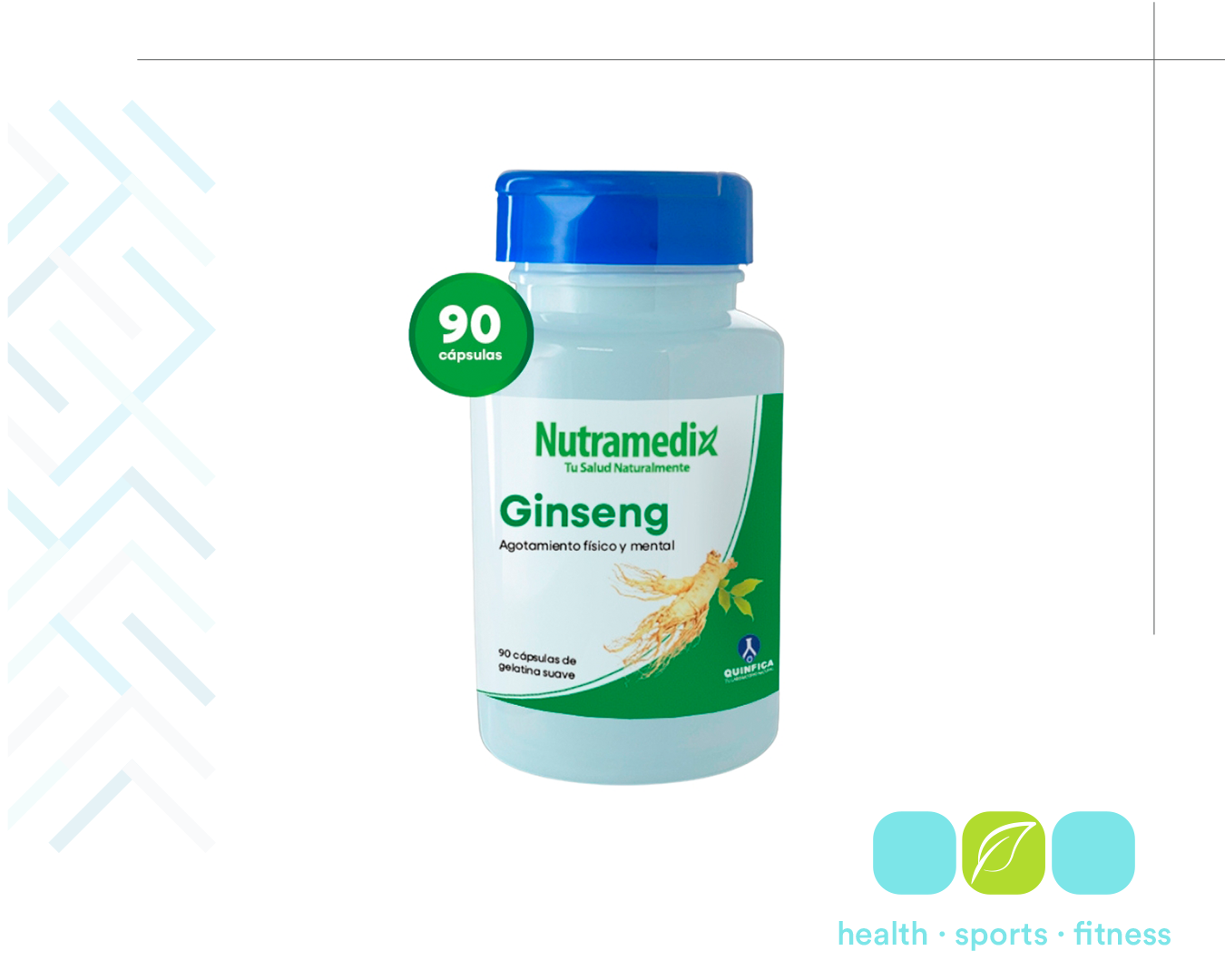 Q 187.00 Ginseng 90 perlas, Un energizante físico y mental. 