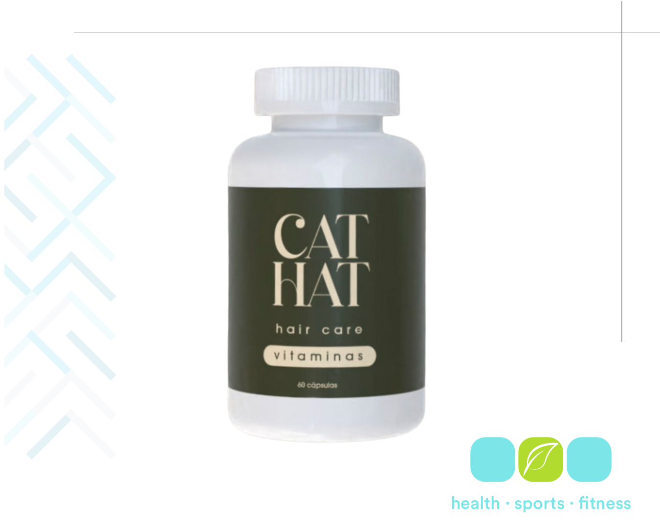 Q 197.00  CAT HAT Vitaminas 60 caps. Suplemento natural en cápsulas diseñado para estimular el crecimiento, frenar la caída y fortalecer el cabello y las uñas.