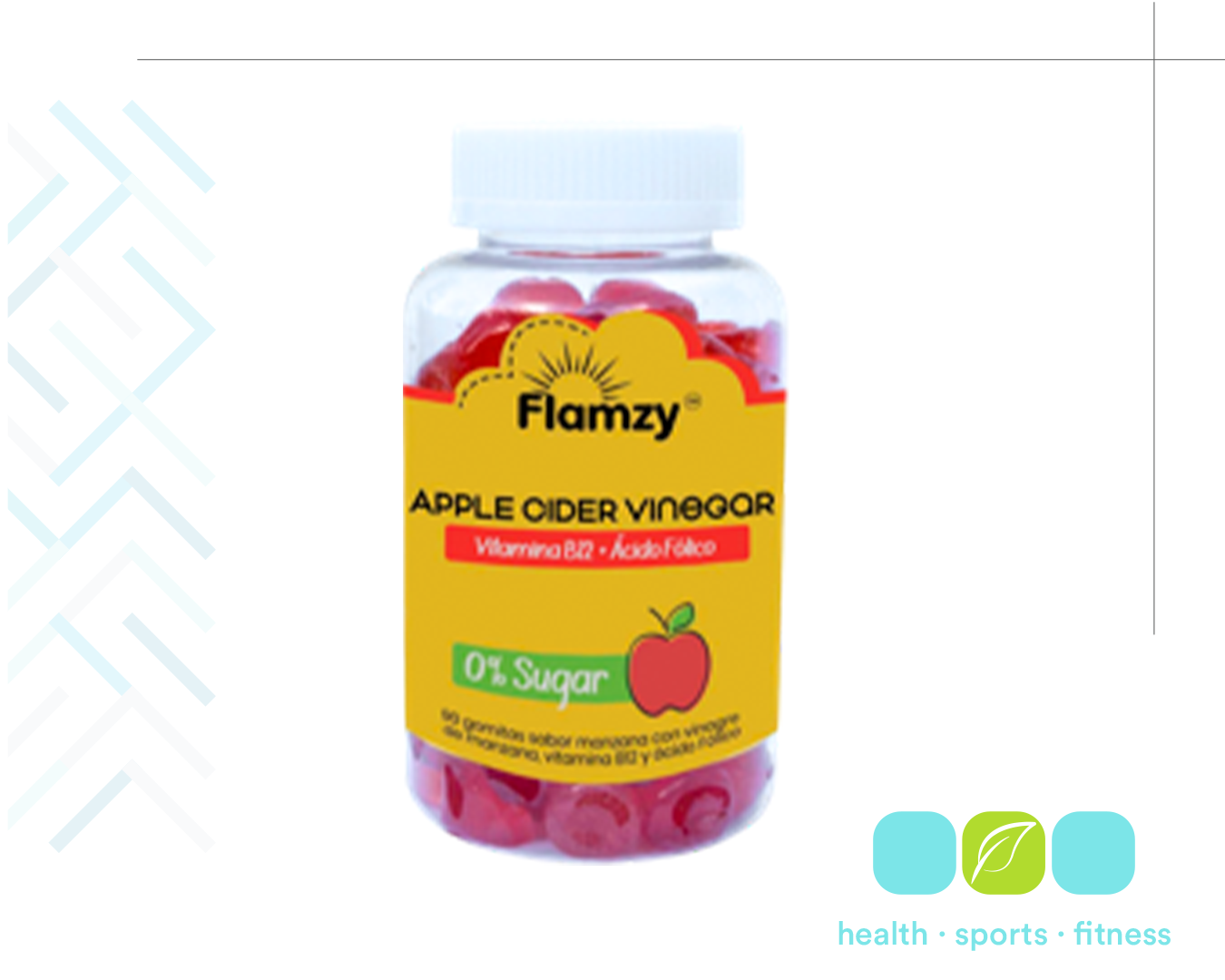 Q 185.00 Apple Cider 90 gomitas, Mejora la digestión, activa el metabolismo y controla los antojos. 