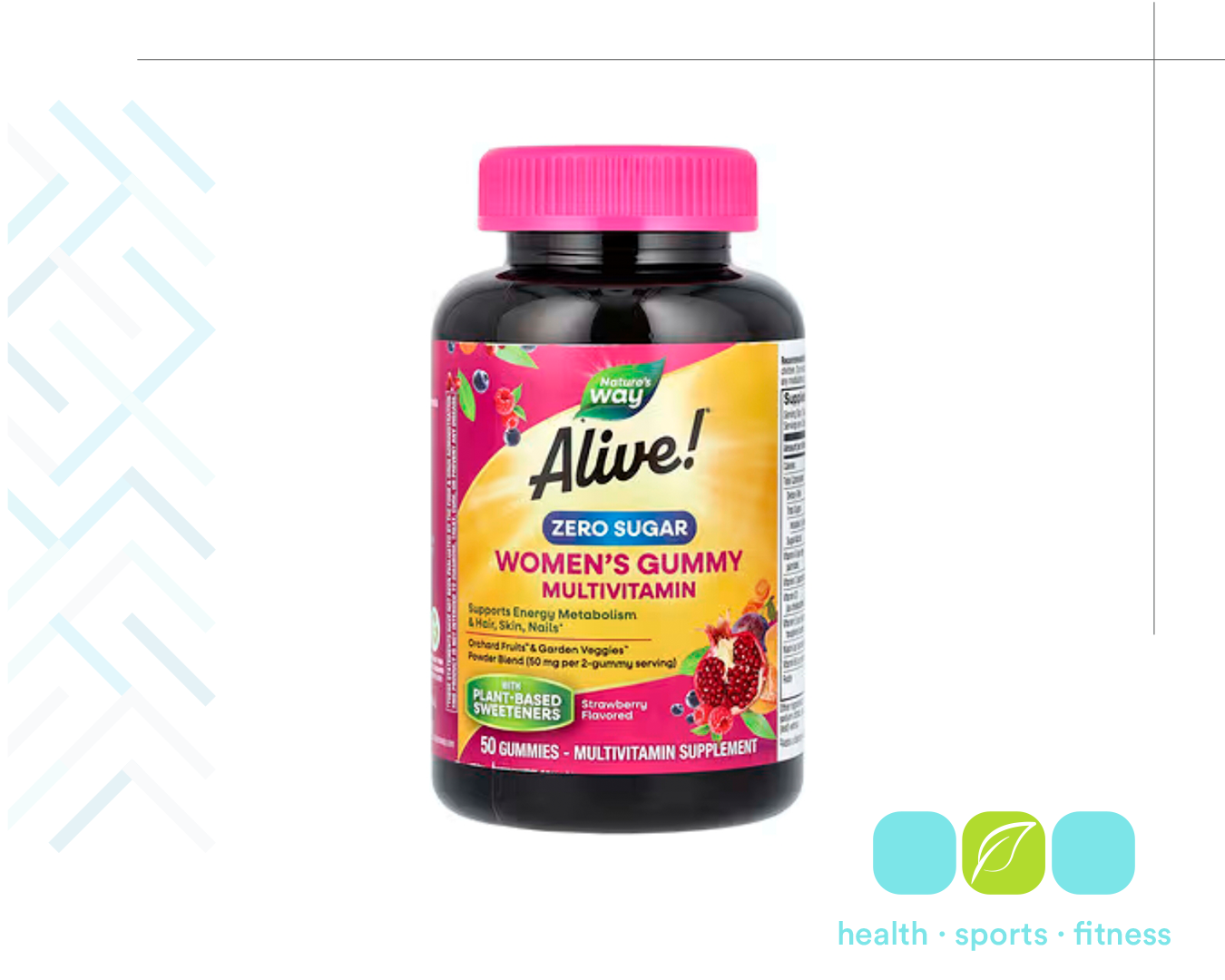 Q 217.00 Alive Womens 50 Gummies. Aporta energía, regular el equilibrio hormonal y mantener la salud de la piel, el cabello y las uñas en mujeres adultas. 