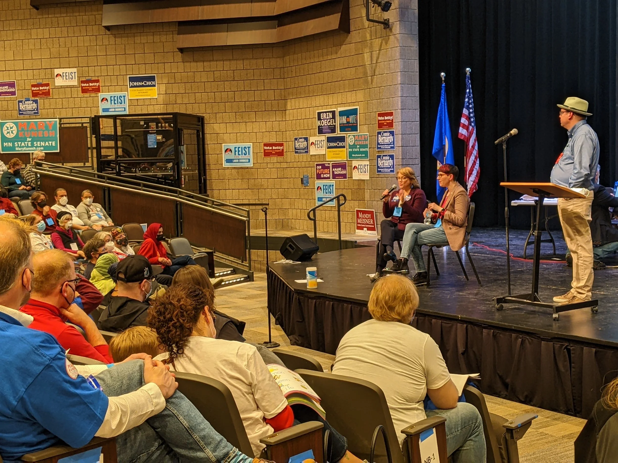 2022 SD 39 Convention Stage with 2 candidates sitting