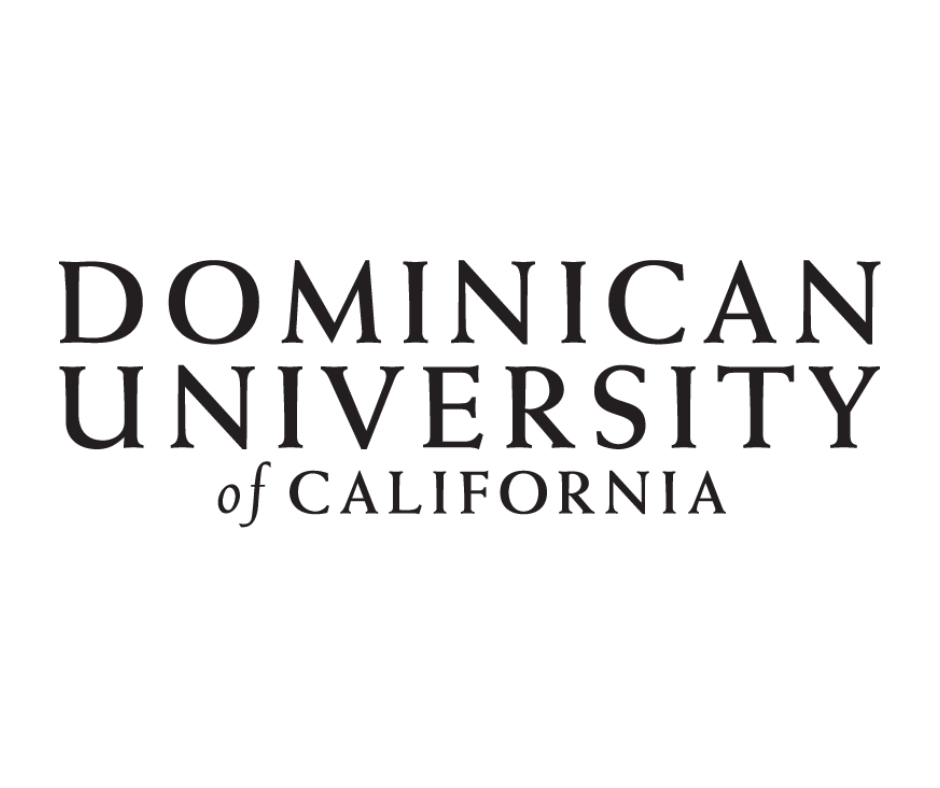 Logo of Dominican University of California in black text on a white background.