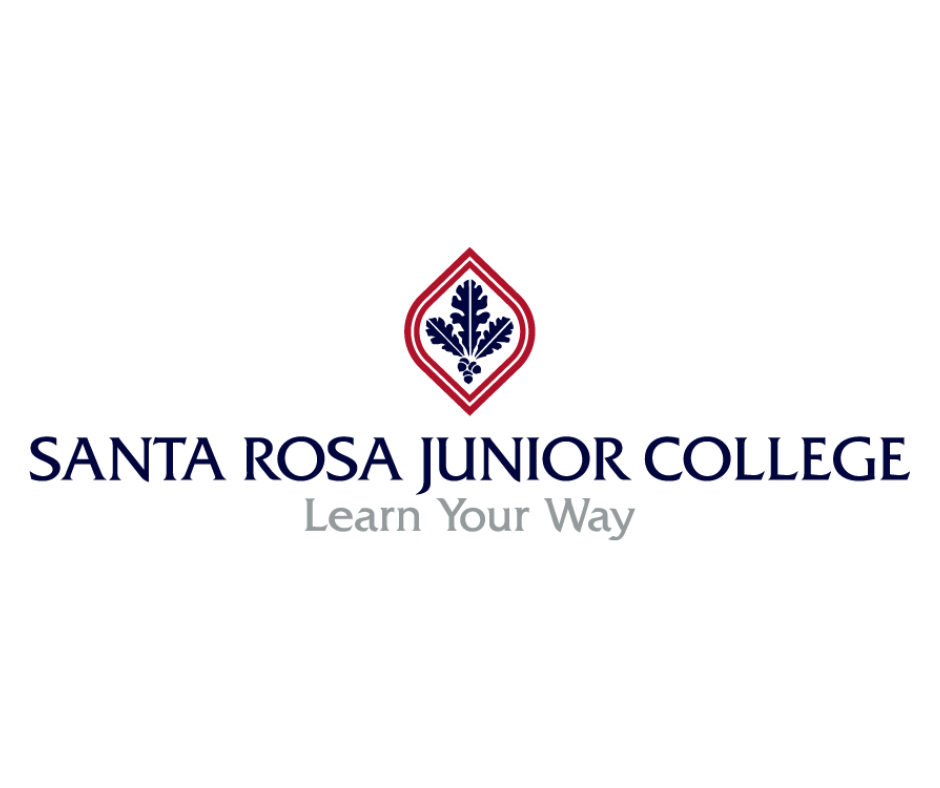 Santa Rosa Junior College logo with a shield emblem and the slogan "Learn Your Way".