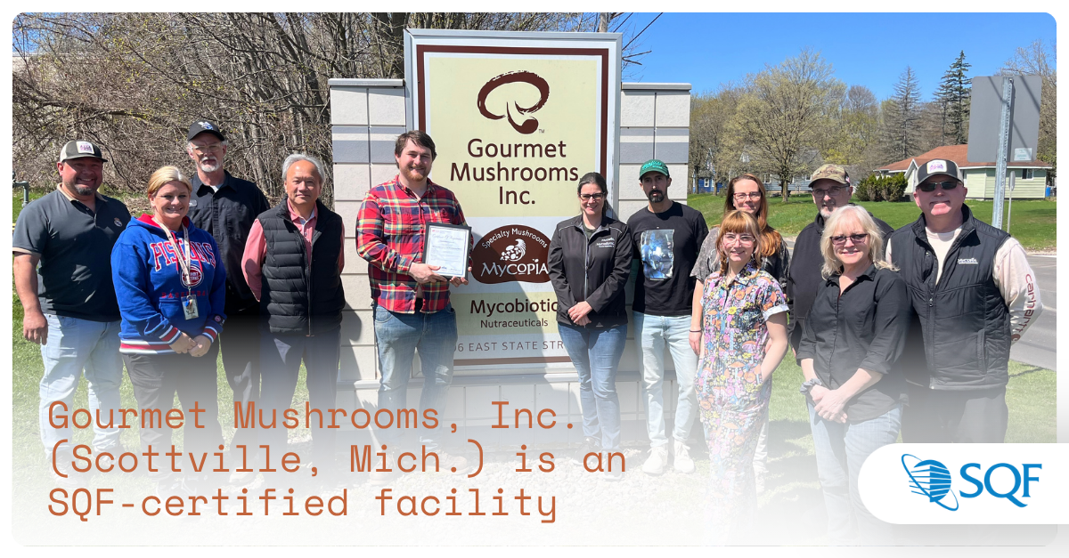 Mycobiotic Achieves SQF Certification