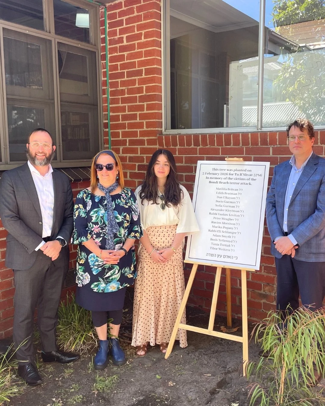 Today, under a heavy sky, our community gathered for a Tu B&rsquo;Shvat that felt different. 🌳

While we celebrated the &ldquo;New Year for Trees,&rdquo; we also paused to address a profound communal ache, planting a living memorial for the victims 