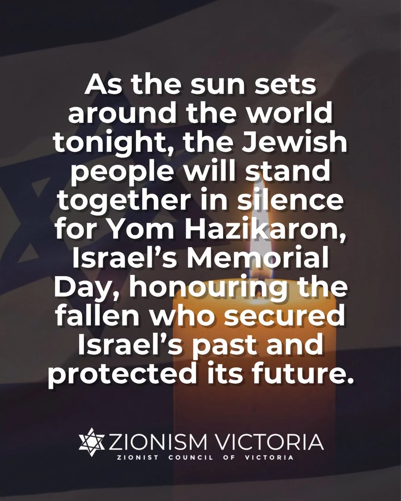 Tonight, we join Jewish communities around the world in quiet reflection for Yom Hazikaron&mdash;honouring those who gave their lives and remembering the cost of a nation&rsquo;s past, present, and future.

#YomHazikaron2026