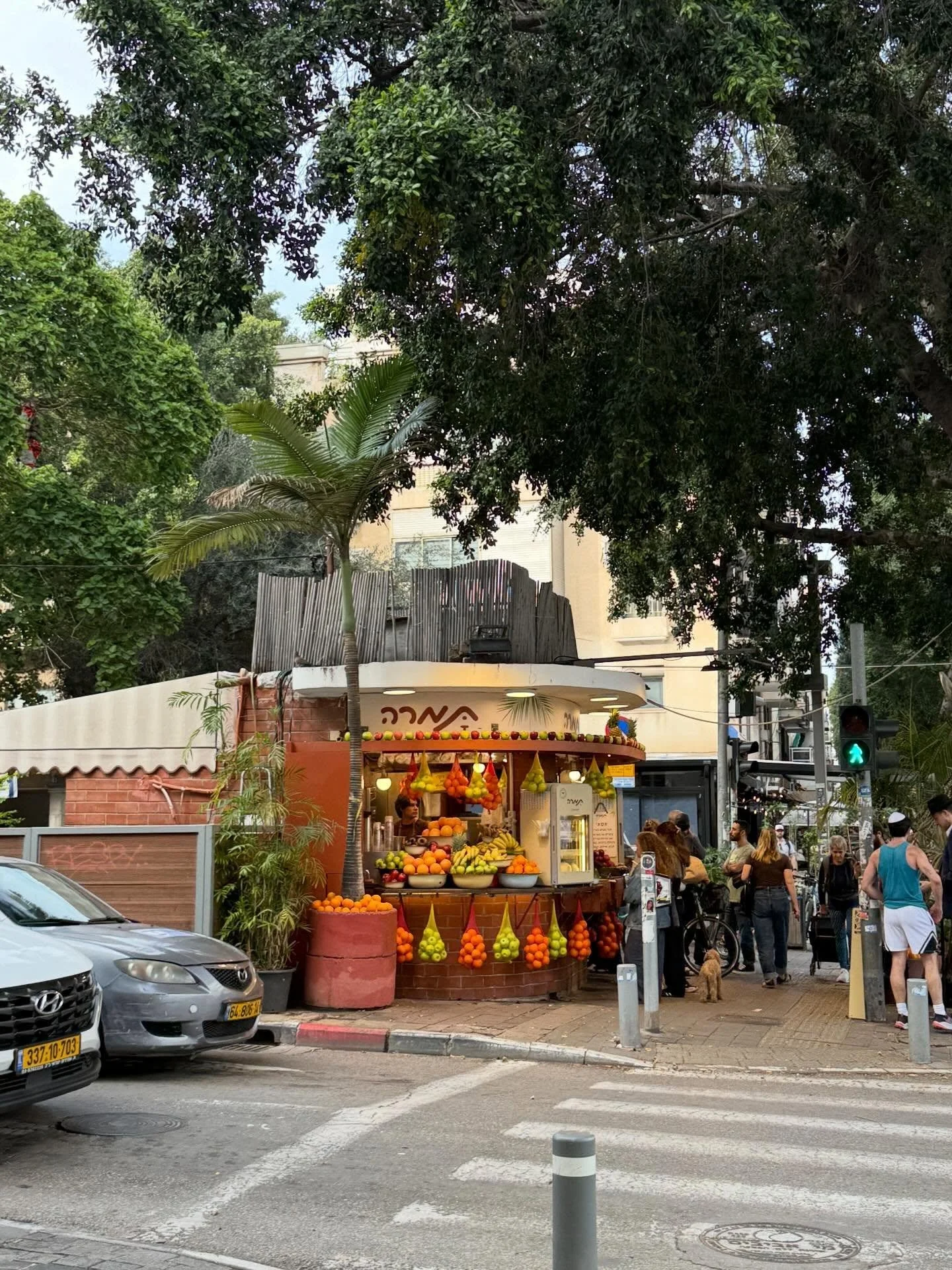 Where is your first stop when you arrive in Israel? Ours is תמרה 🇮🇱🍓🫐🍌