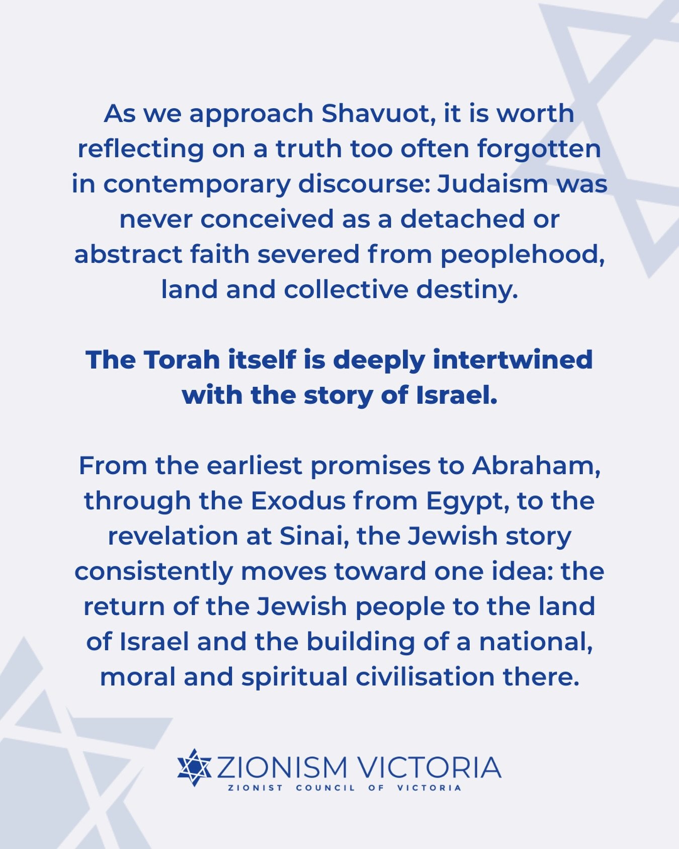 Shavuot reminds us: Judaism was never detached from peoplehood, nationhood or the Land of Israel. They are woven through our story from the beginning.
