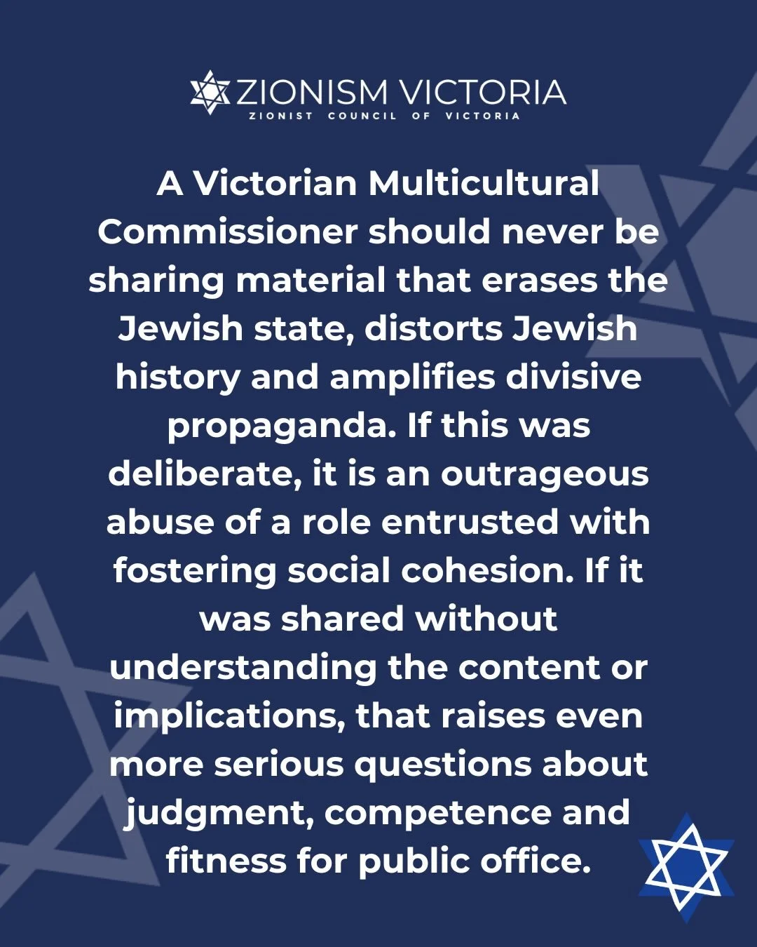 When those entrusted with fighting division begin amplifying it themselves, public confidence in multiculturalism is fundamentally undermined. @multiculturevic