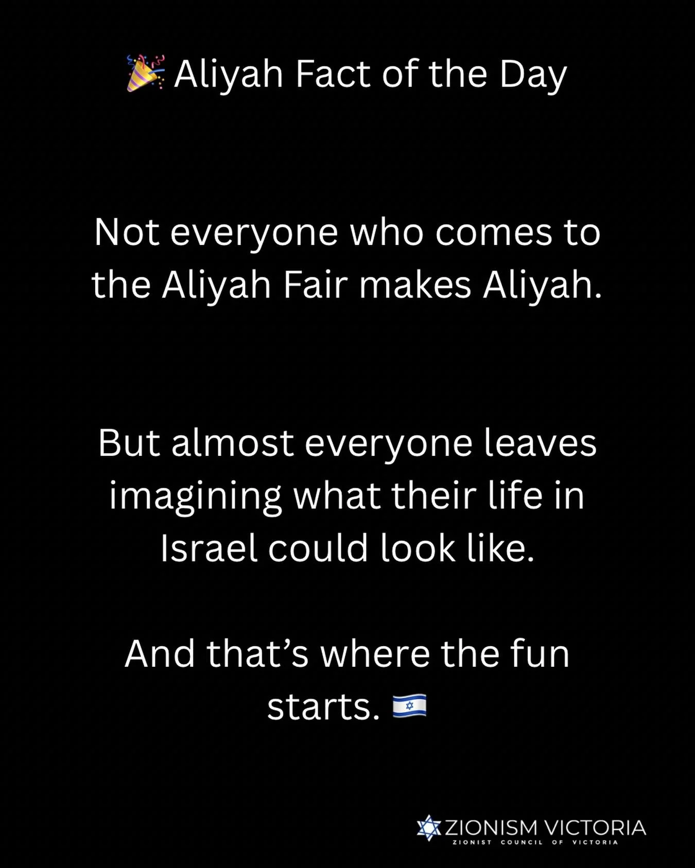 🇮🇱 Curious? Inspired? Just exploring?
The Melbourne Aliyah Fair is for anyone wondering what life in Israel could look like.
Register: https://linktr.ee/AliyahWeek2026