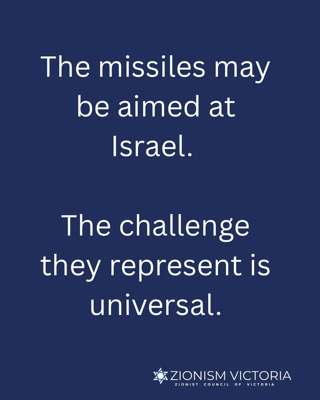 The target may be Israel. The values at stake belong to us all.